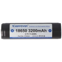 Keeppower 18650 3200mAh, 3,6V - 3,7V Li-Ion-Akku 69,4x18,6mm PCB geschützt mit Kopf Keeppower 18650 3200mAh, 3,6V - 3,7V Li-Ion-Akku 69,4x18,6mm PCB geschützt mit Kopf
