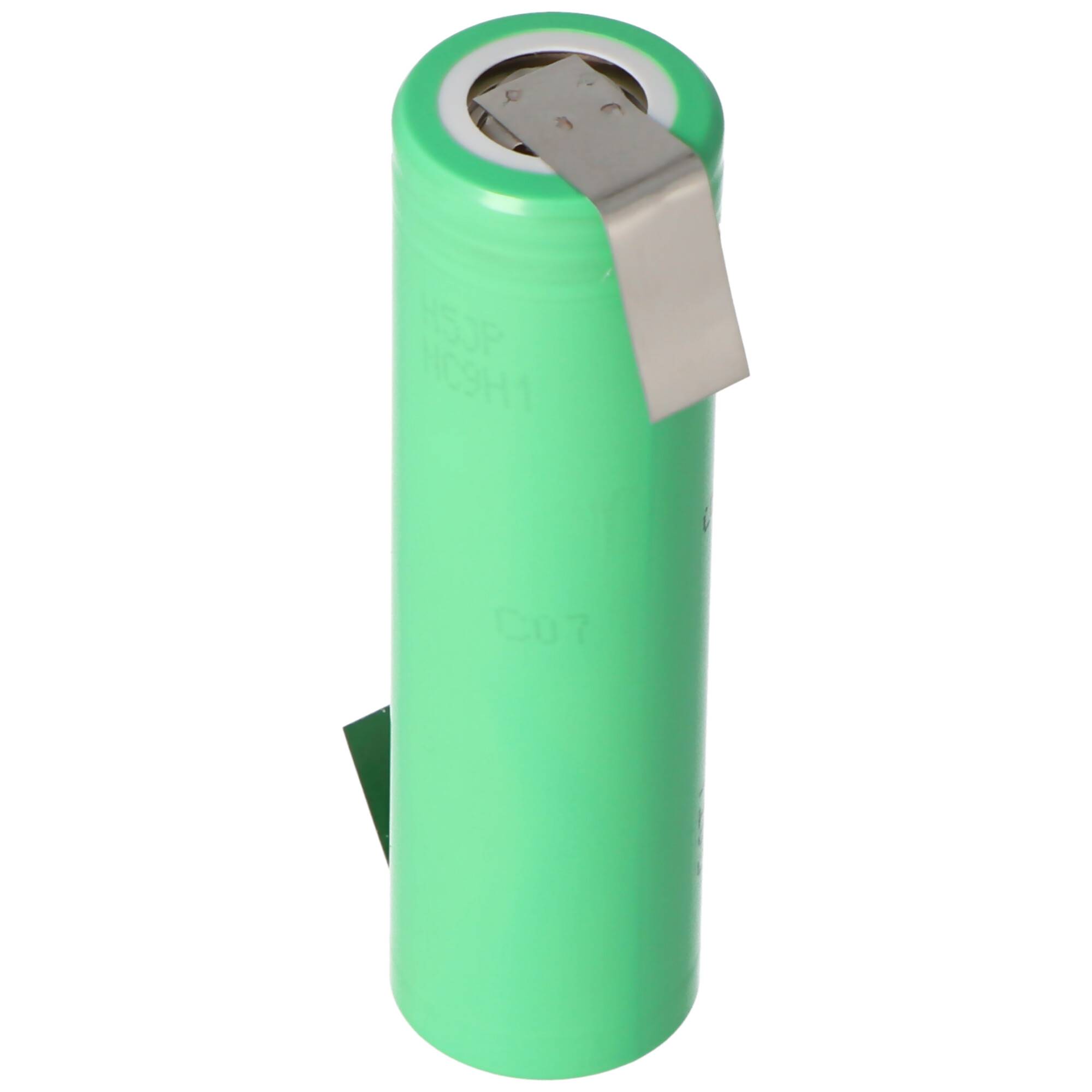 Samsung INR18650 25R 2500mAh 3,6V - 3,7V ungeschützt mit Lötfahne Z 64,85x18,3mm