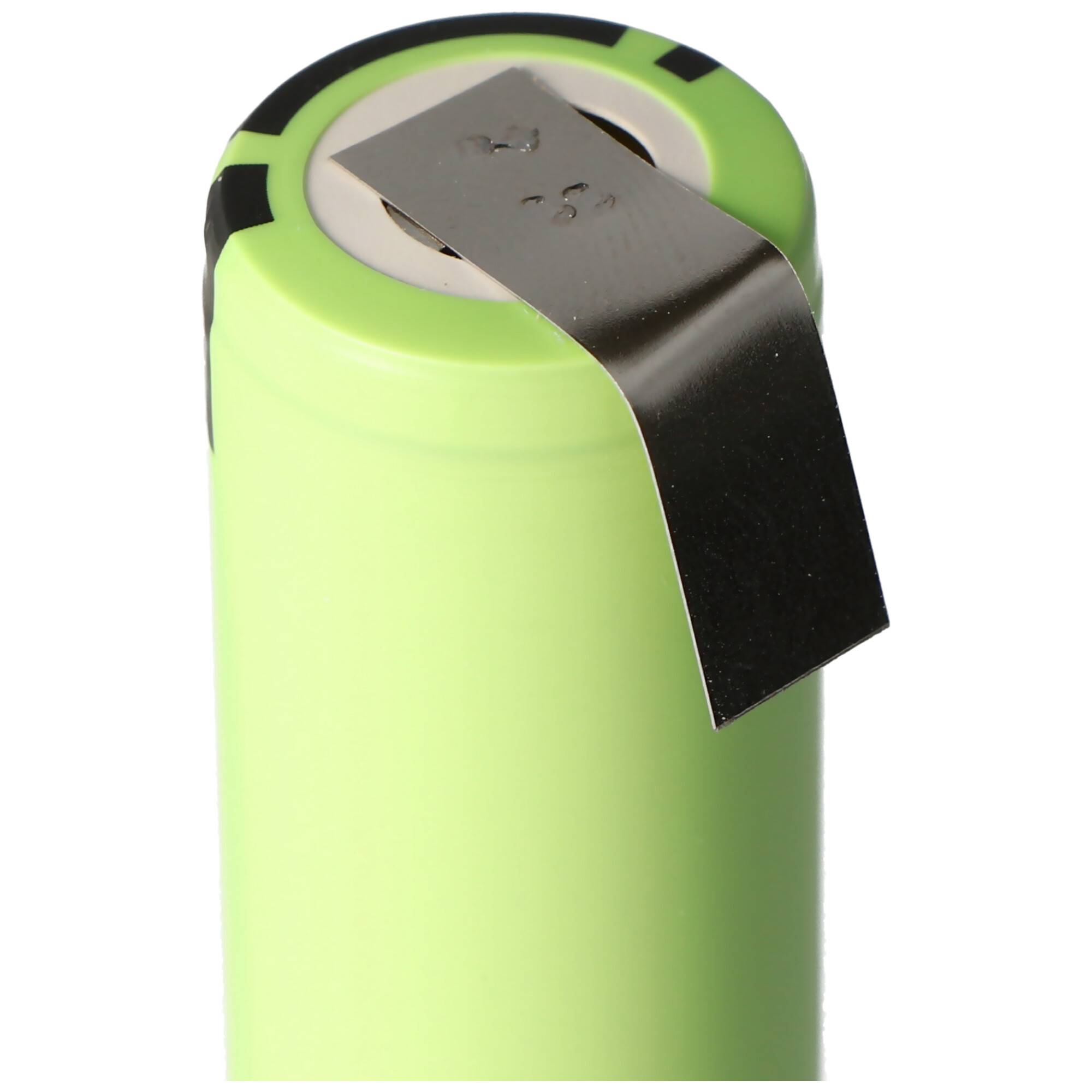 Panasonic NCR18650B 3,6V - 3,7V 3400mAh Li-Ion-Akku 18,2x65,25mm mit Lötfahne U-Form