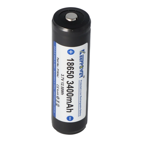 Keeppower 18650 Li-Ion Akku mit 3400mAh, 3,6V - 3,7V Li-Ion-Akku geschützt mit PCB 1 Stück (Button Top) Keeppower 18650 Li-Ion Akku mit 3400mAh, 3,6V - 3,7V Li-Ion-Akku geschützt mit PCB 1 Stück (Button Top)
