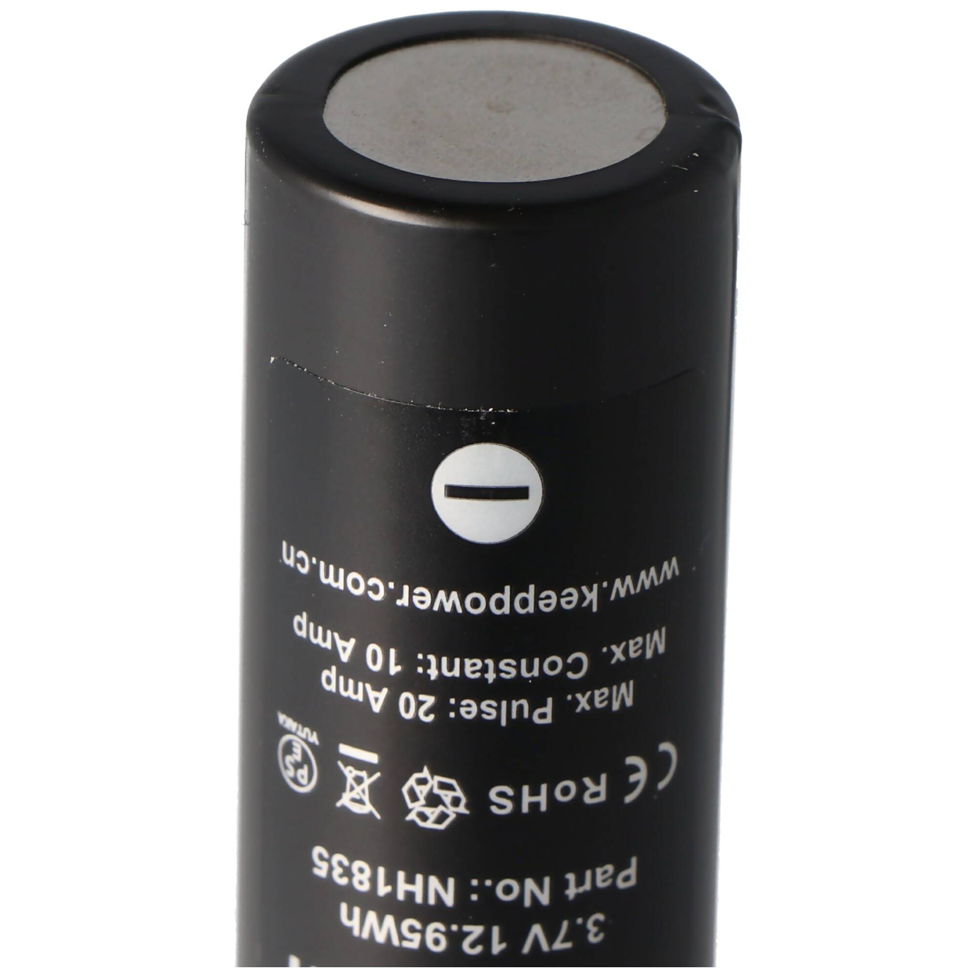 Keeppower IMR18650 3500mAh, 3,6V - 3,7V Li-Ion-Akku Flat Top Abmessungen beachten 65,1x18,45mm