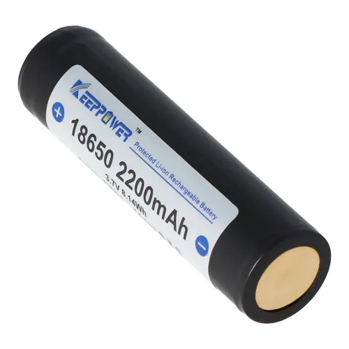 Keeppower 18650 - 2200mAh, 3,7V Li-Ion-Akku geschützt 68,9x18,5mm Keeppower 18650 - 2200mAh, 3,7V Li-Ion-Akku geschützt 68,9x18,5mm
