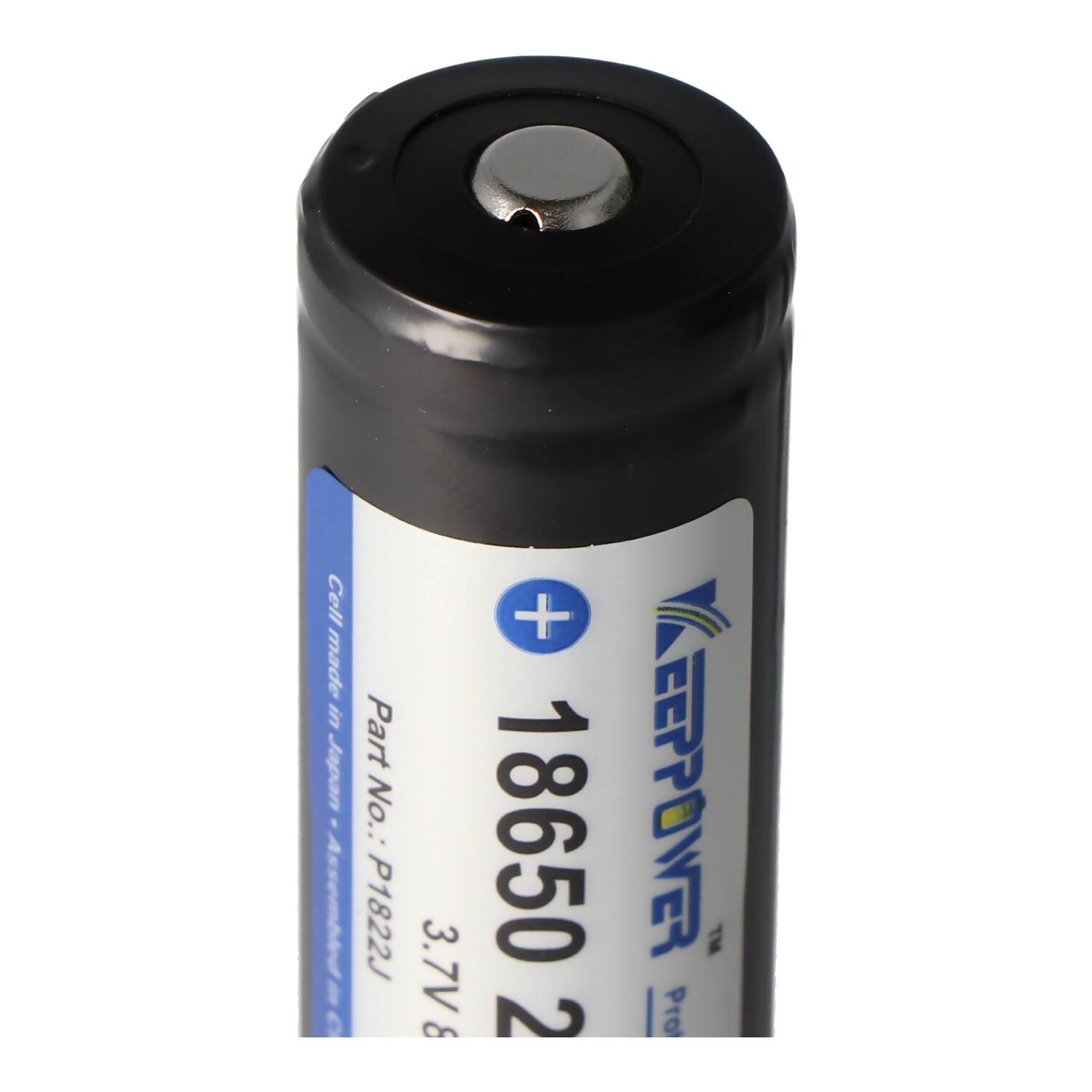 Keeppower 18650 - 2200mAh, 3,7V Li-Ion-Akku geschützt 68,9x18,5mm