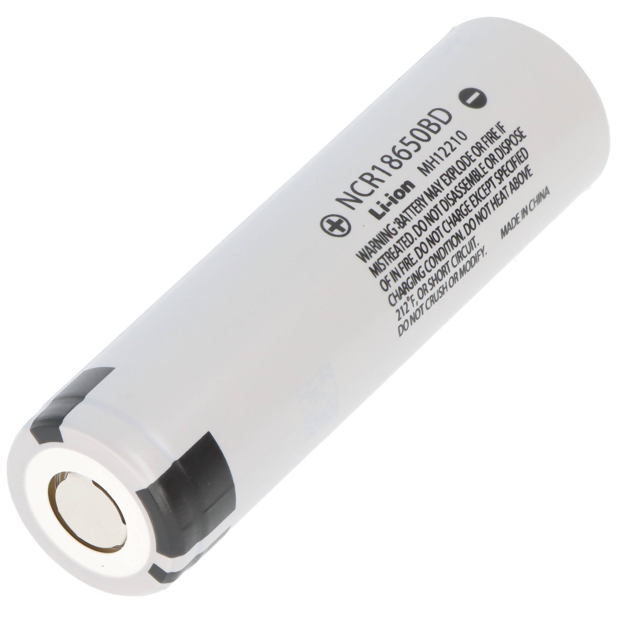Panasonic NCR18650BD 3,6V 3180mAh Li-Ion-Akku ungeschützt, Abmessungen 64,9x18,1mm beachten