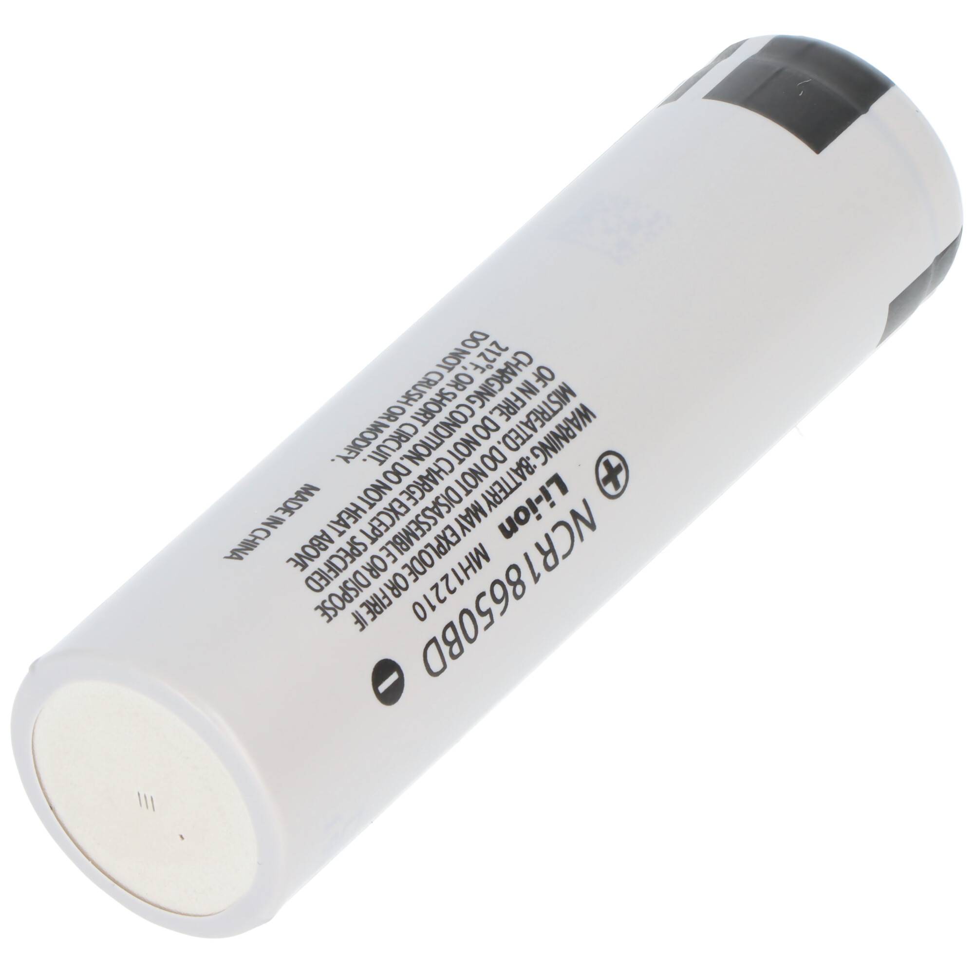 Panasonic NCR18650BD 3,6V 3180mAh Li-Ion-Akku ungeschützt, Abmessungen 64,9x18,1mm beachten