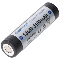 Keeppower 18650 3100mAh, 3,7V Li-Ion-Akku geschützt 69,5 x 18,6mm, flacher Kopf Keeppower 18650 3100mAh, 3,7V Li-Ion-Akku geschützt 69,5 x 18,6mm, flacher Kopf