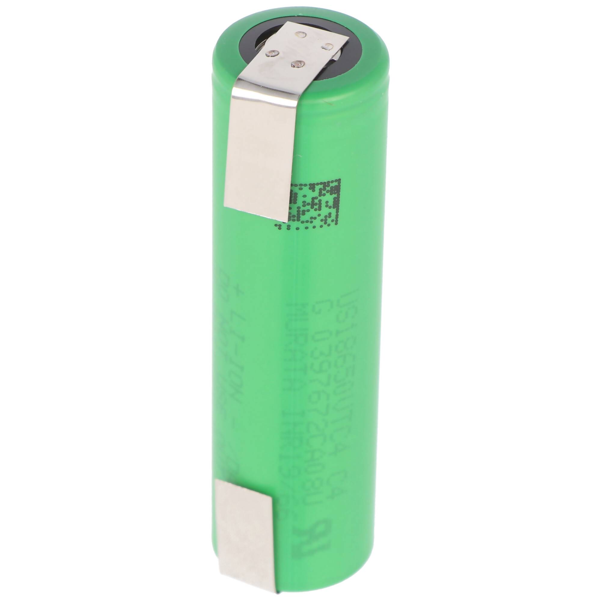 Sony Konion US18650 VTC4 2100mAh, 3,6V mit Lötfahne U-Form, Maße 65,1x18,2mm