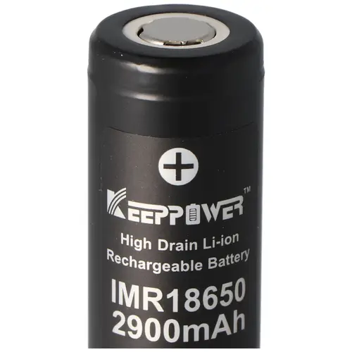 Keeppower IMR18650 - 2900mAh, 3,7V Li-Ion-Akku 10A (Flat Top) Keeppower IMR18650 - 2900mAh, 3,7V Li-Ion-Akku 10A (Flat Top)