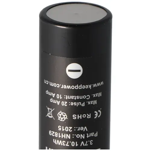 Keeppower IMR18650 - 2900mAh, 3,7V Li-Ion-Akku 10A (Flat Top) Keeppower IMR18650 - 2900mAh, 3,7V Li-Ion-Akku 10A (Flat Top)