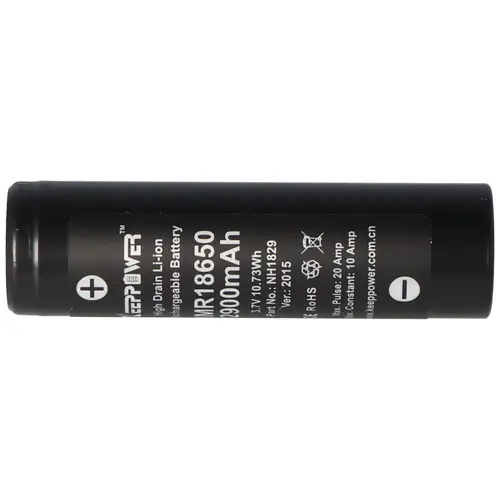 Keeppower IMR18650 - 2900mAh, 3,7V Li-Ion-Akku 10A (Flat Top) Keeppower IMR18650 - 2900mAh, 3,7V Li-Ion-Akku 10A (Flat Top)