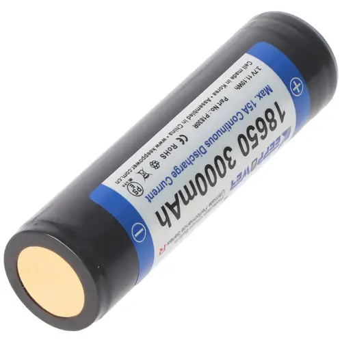 Keeppower 18650 3000mAh 3,6V - 3,7V 69x18,85mm Li-Ion-Akku PCB geschützt Keeppower 18650 3000mAh 3,6V - 3,7V 69x18,85mm Li-Ion-Akku PCB geschützt