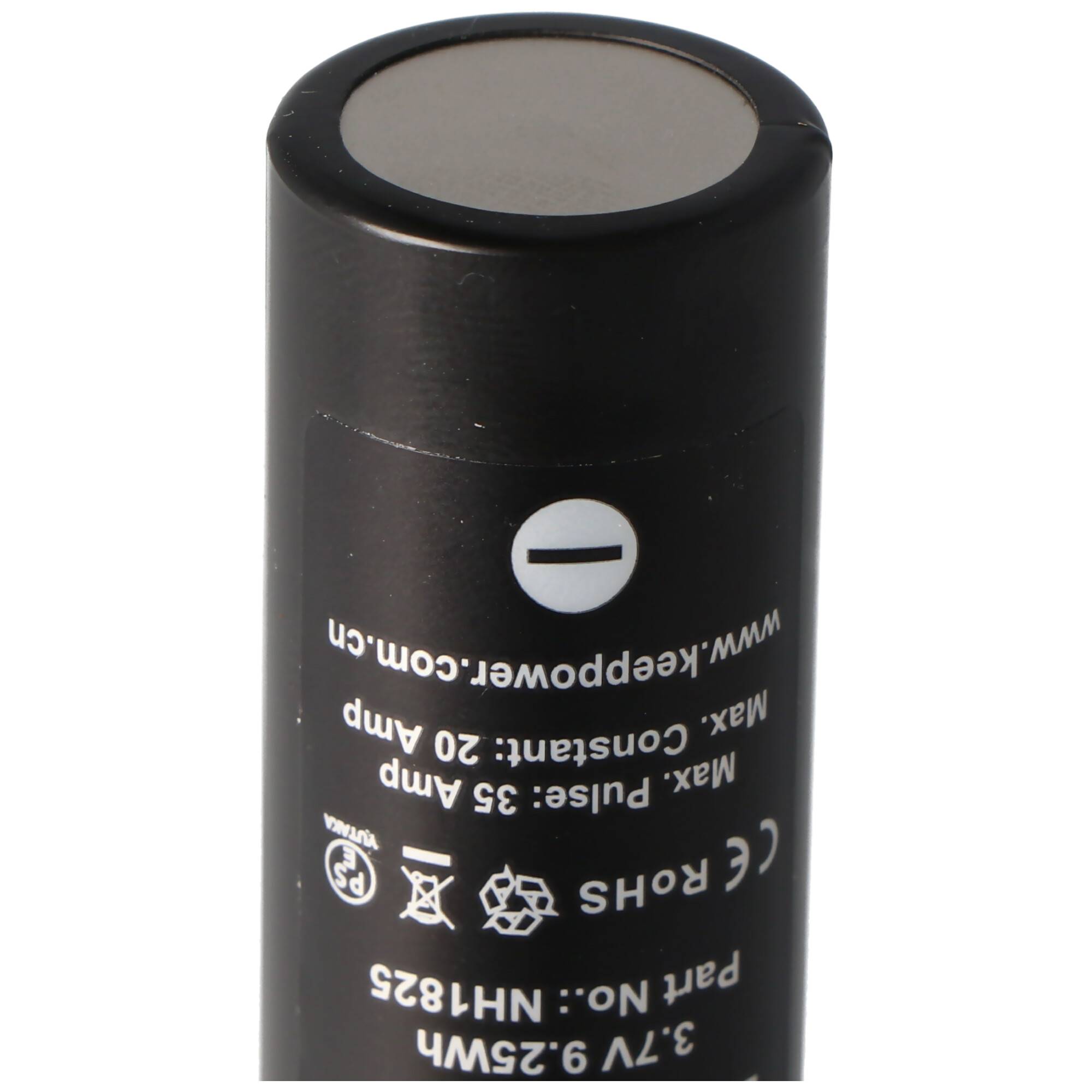 KeepPower IMR18650 - 2500mAh 3,6V - 3,7V Hochstromzelle Li-Ion-Akku