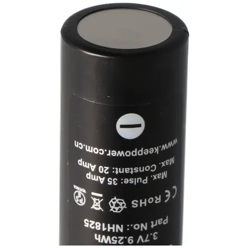 KeepPower IMR18650 - 2500mAh 3,6V - 3,7V Hochstromzelle Li-Ion-Akku KeepPower IMR18650 - 2500mAh 3,6V - 3,7V Hochstromzelle Li-Ion-Akku