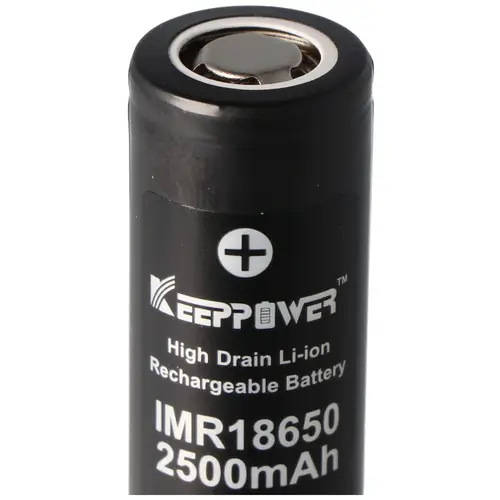 KeepPower IMR18650 - 2500mAh 3,6V - 3,7V Hochstromzelle Li-Ion-Akku KeepPower IMR18650 - 2500mAh 3,6V - 3,7V Hochstromzelle Li-Ion-Akku