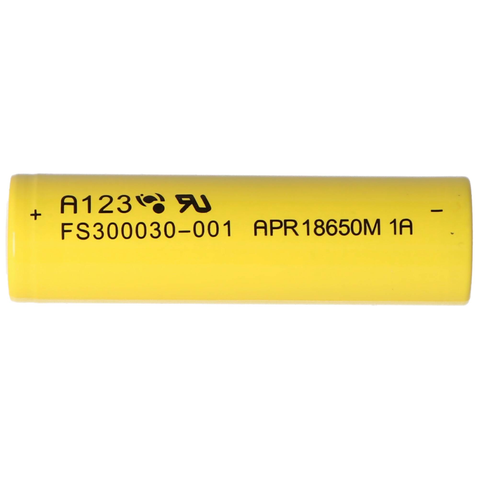 A123 APR18650M1-A 1100mAh 3,2V - 3,3V LiFePo4 Akku
