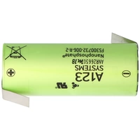 A123 ANR26650M1B 2500mAh 3,3V LiFePo4 Akku ohne Schutz, mit Lötfahnen Z-Form, 26,25x65mm A123 ANR26650M1B 2500mAh 3,3V LiFePo4 Akku ohne Schutz, mit Lötfahnen Z-Form, 26,25x65mm