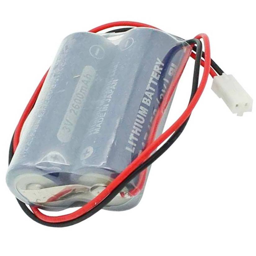 Batterie passend für die Maxell 2CR17450 Lithium Batterie mit Kabel und Stecker, D80UB016150