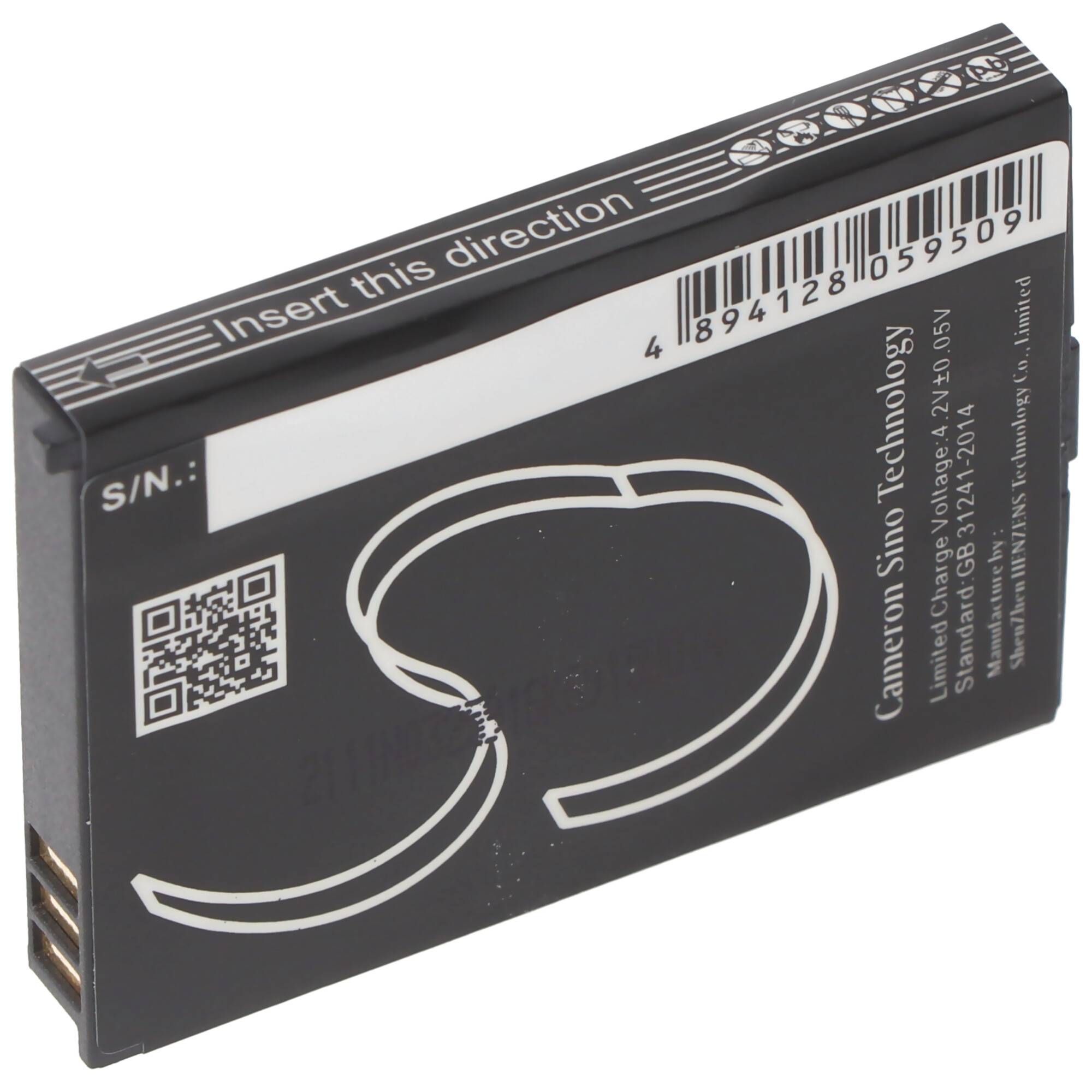 Akku passend für Swissvoice eSense, eSense Color, SV 20406288, C8425, SV 20406315 Li-Ion, 3,7V, 600mAh, 2,2Wh