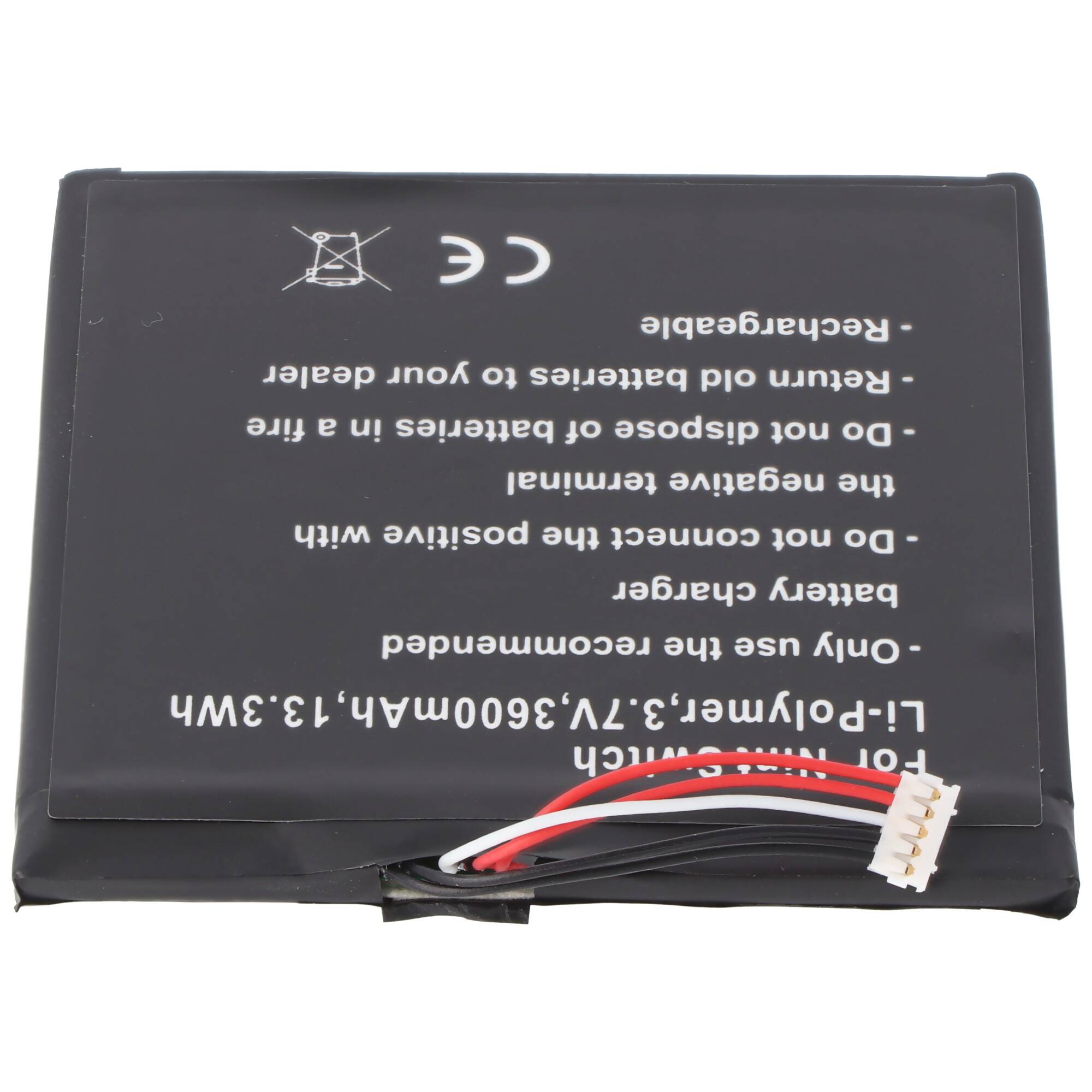 Akku passend für Nintendo Switch, Li-Polymer, 3,7V, 3600mAh, 13,3Wh