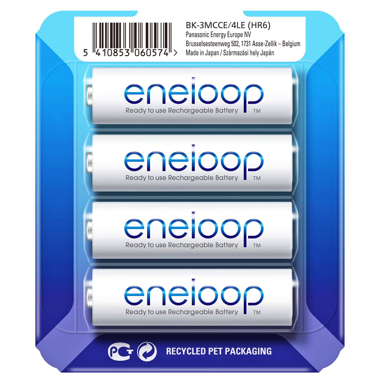 Die Panasonic eneloop Mignon AA NiMH Akkus in der neuen storage case und der AccuCell Box blue