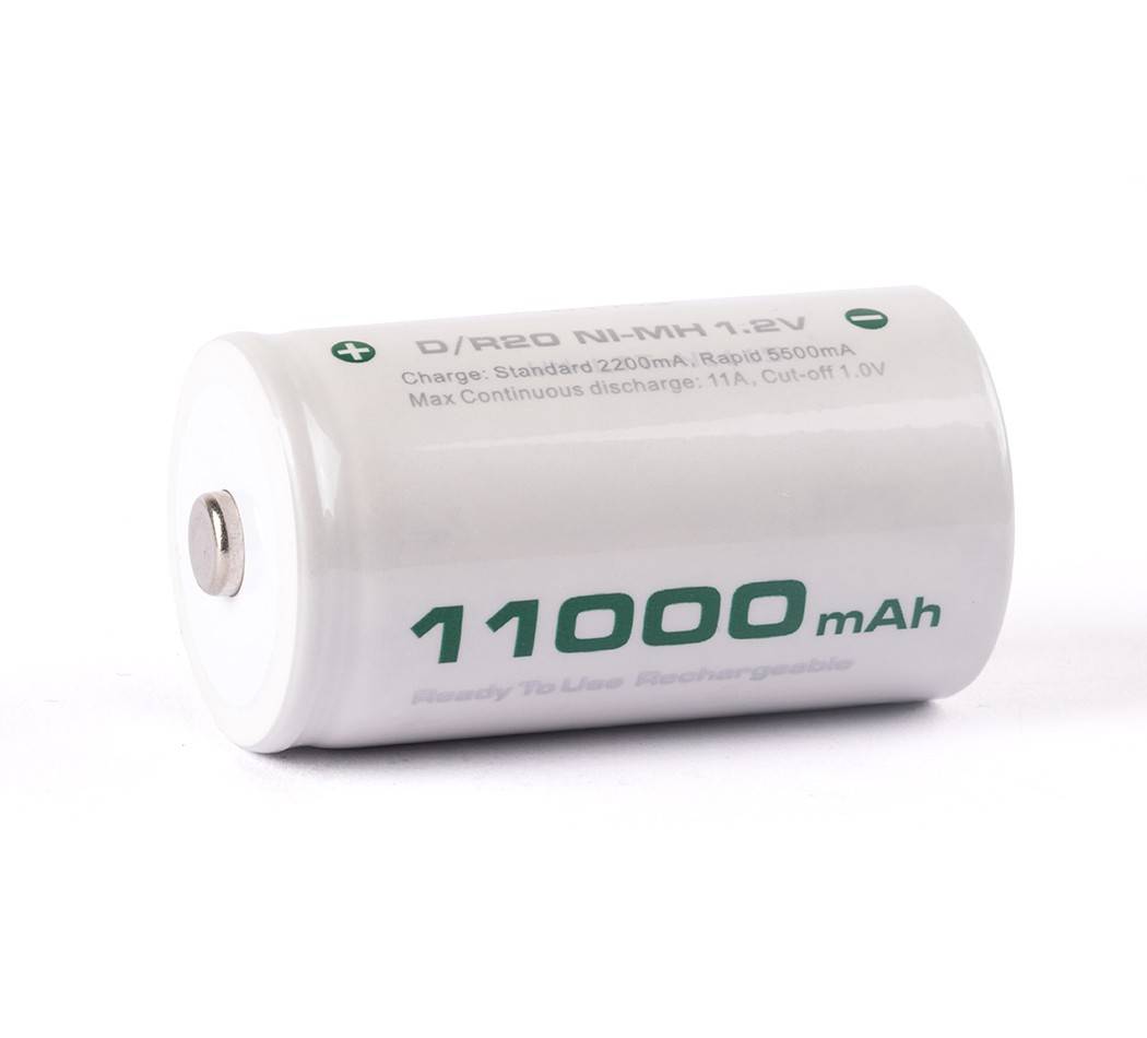 D Mono R20 wiederaufladbarer NiMH Akku mit 11000mAh
