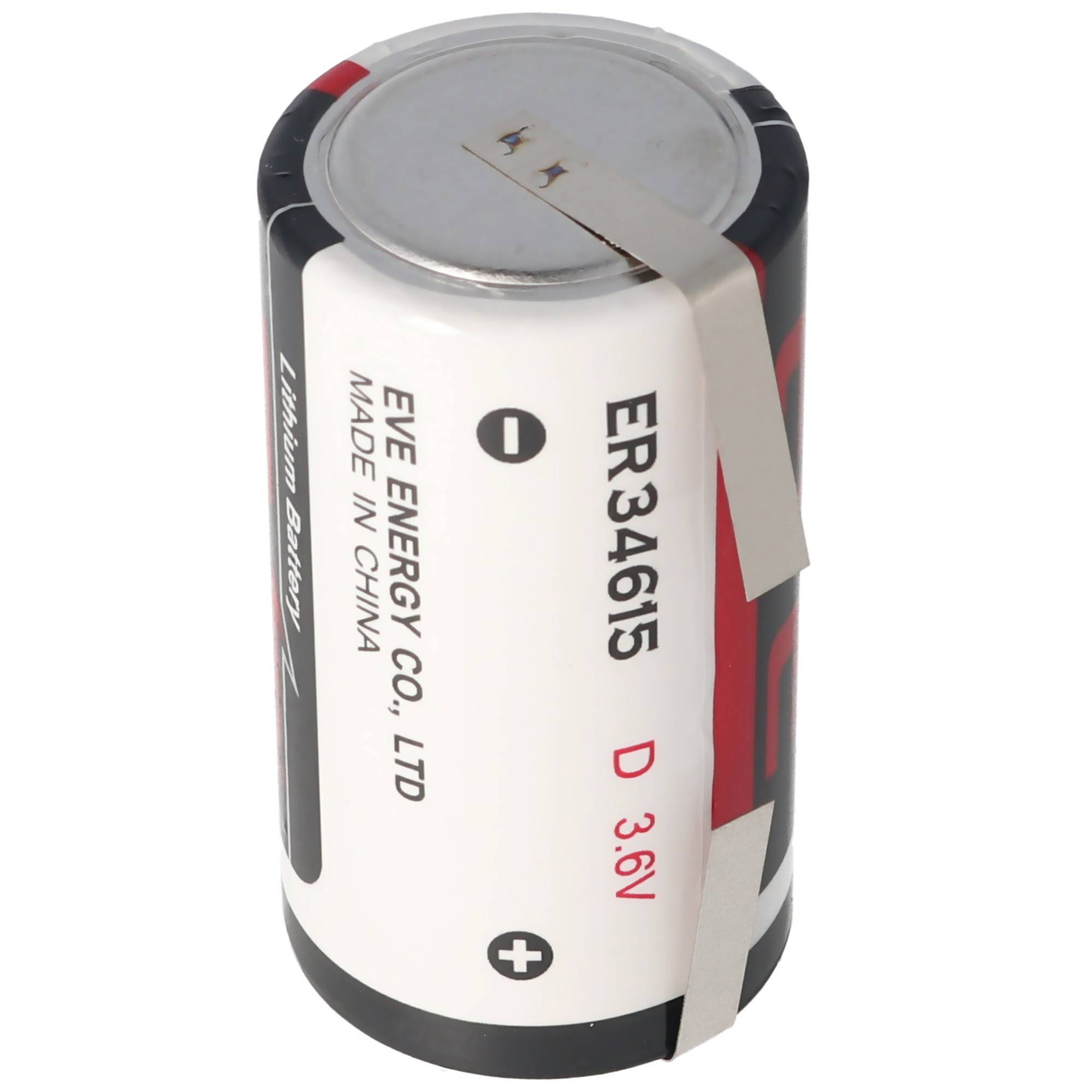 EVE ER34615 D S EVE Herst.Nr: ER34615DSEVE 3,6 Volt 19000mAh mit Lötfahnen in U-Form