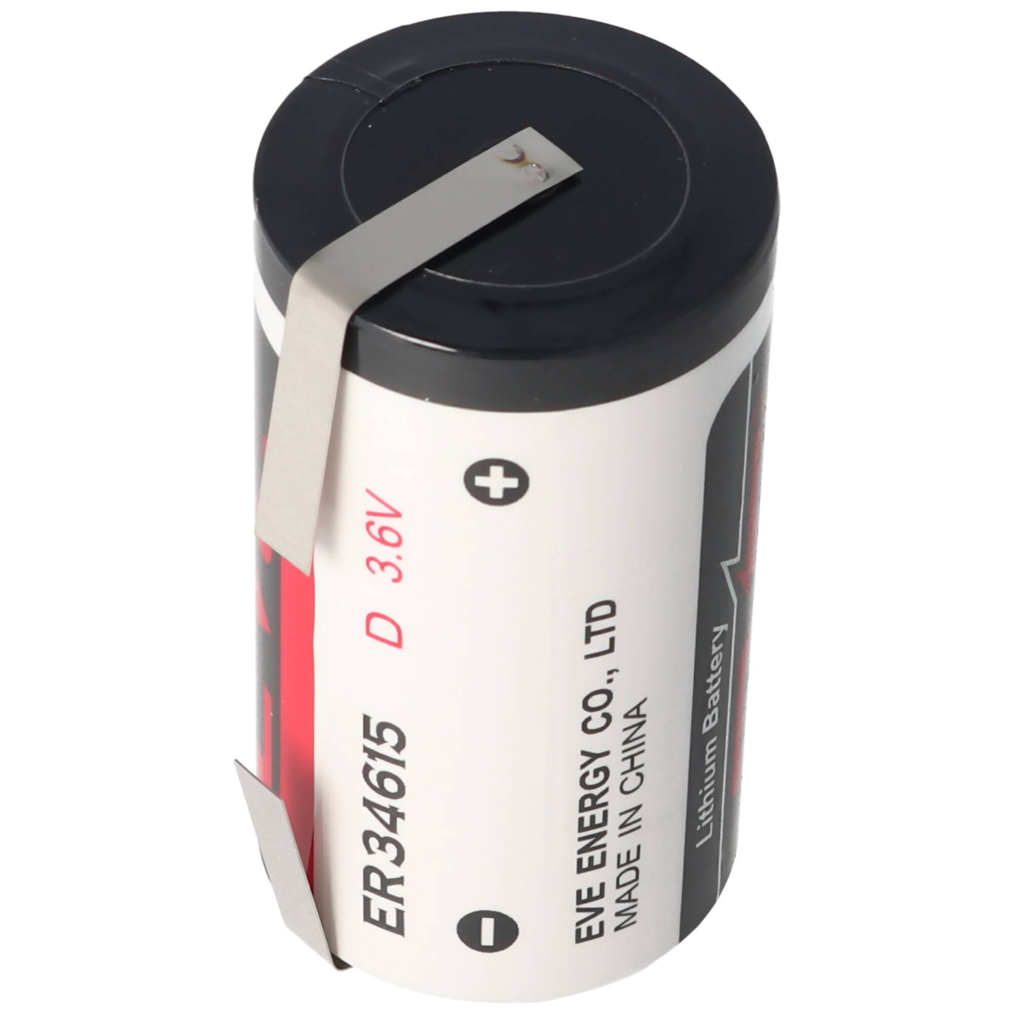 EVE ER34615 D S EVE Herst.Nr: ER34615DSEVE 3,6 Volt 19000mAh mit Lötfahnen in U-Form
