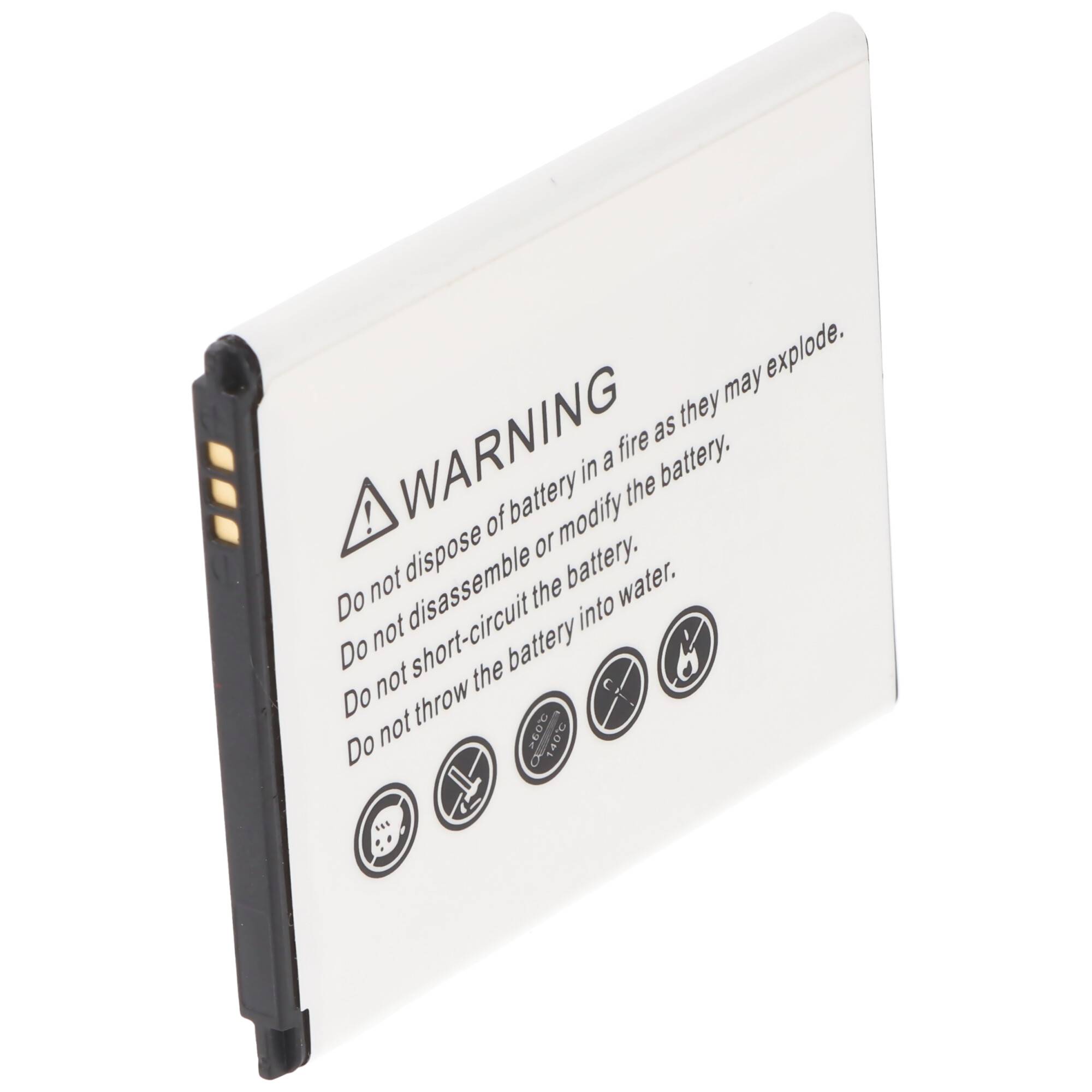 Akku passend für den MEDION P4501 Akku E4506 MD98428, LI38170 3,8 Volt 1700mAh, 64,4x52,9x4,2mm
