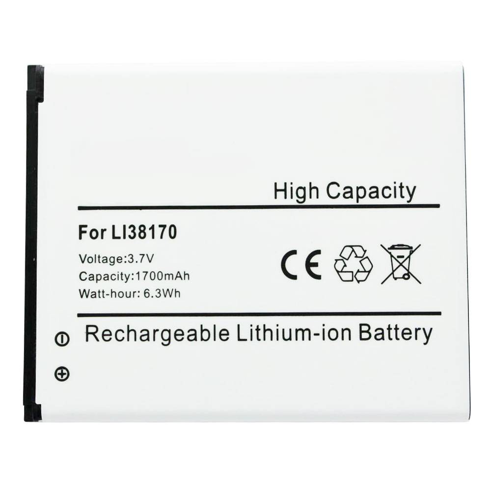 Akku passend für den MEDION P4501 Akku E4506 MD98428, LI38170 3,8 Volt 1700mAh, 64,4x52,9x4,2mm
