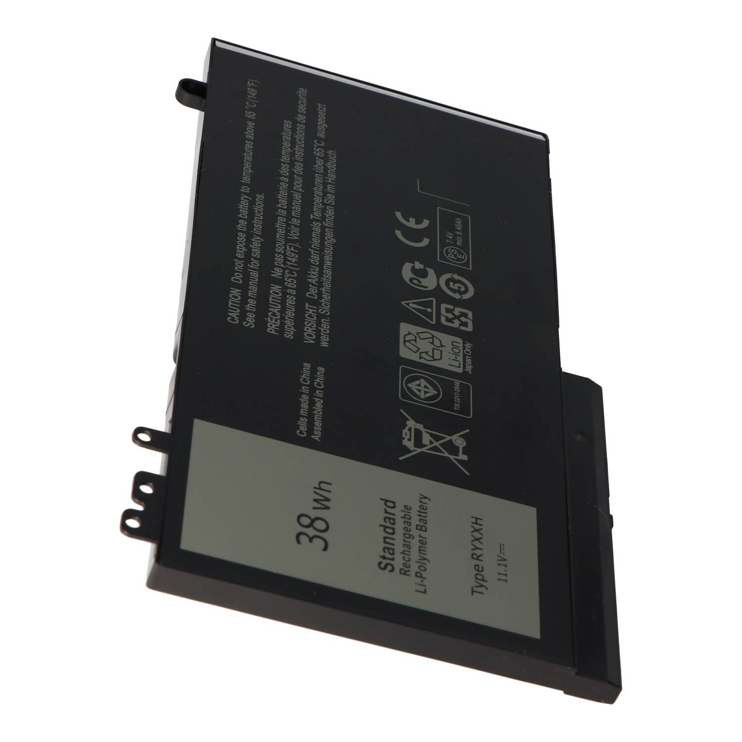 Akku passend für Dell Latitude 12 E5250, Li-Polymer, 11,1V, 3420mAh, 38,0Wh, built-in