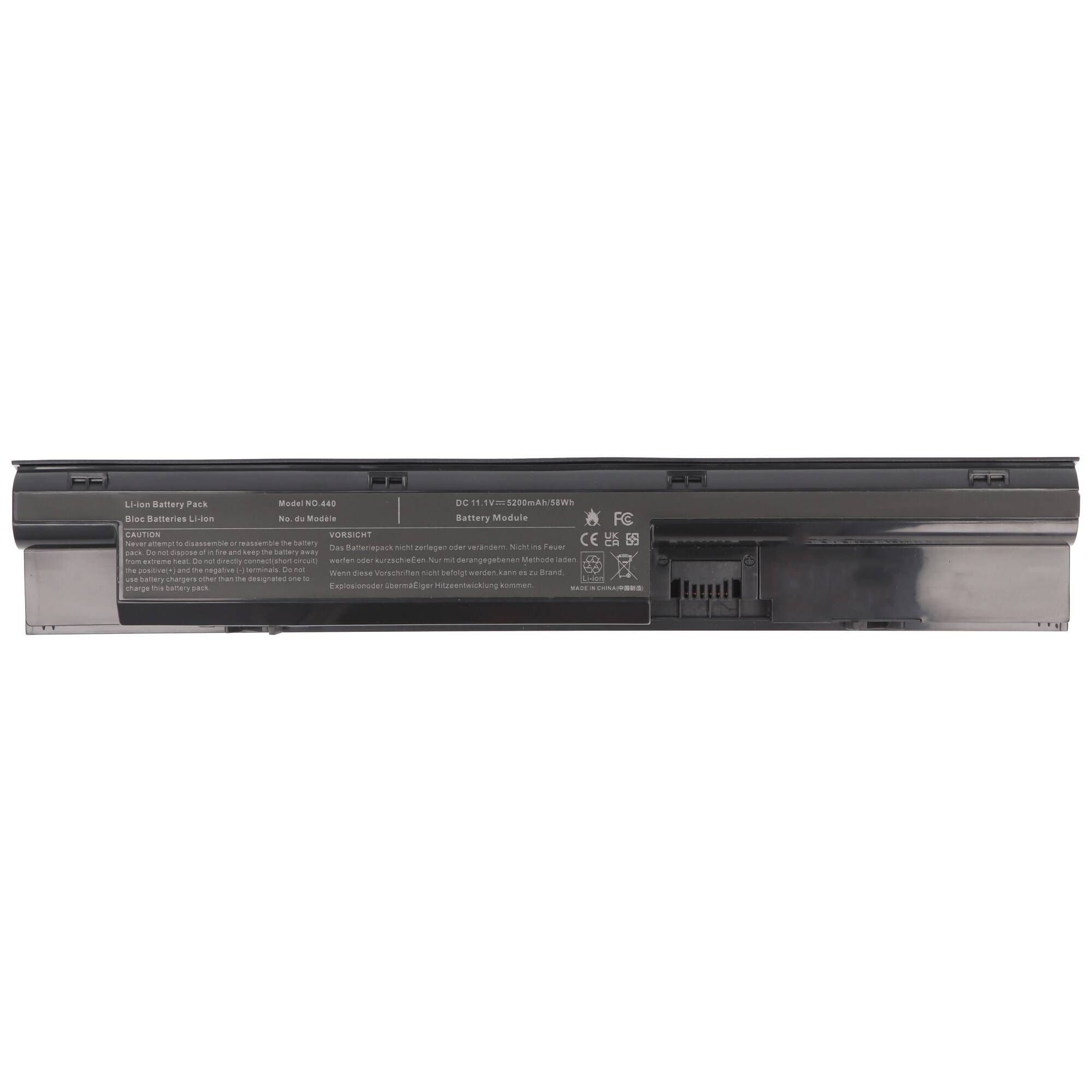 Akku passend für HP ProBook 450 G0, 470 G0, Li-Ion, 10,8V, 5200mAh, 56,2Wh, black