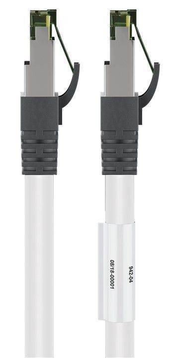 Goobay CAT 8.1 Netzwerkkabel, S/FTP (PiMF), weiß