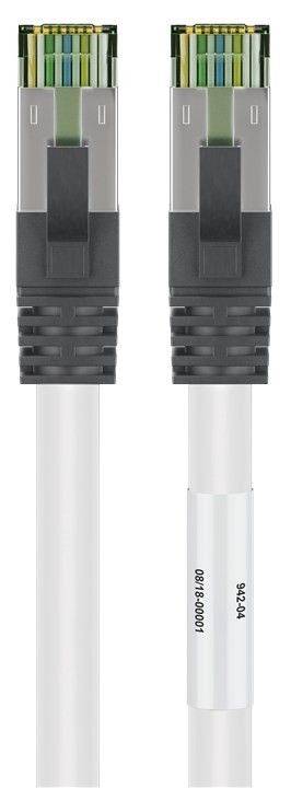 Goobay CAT 8.1 Netzwerkkabel, S/FTP (PiMF), weiß