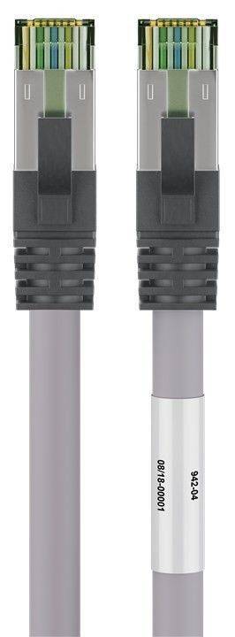 Goobay CAT 8.1 Netzwerkkabel, S/FTP (PiMF), Grau 1,00 m