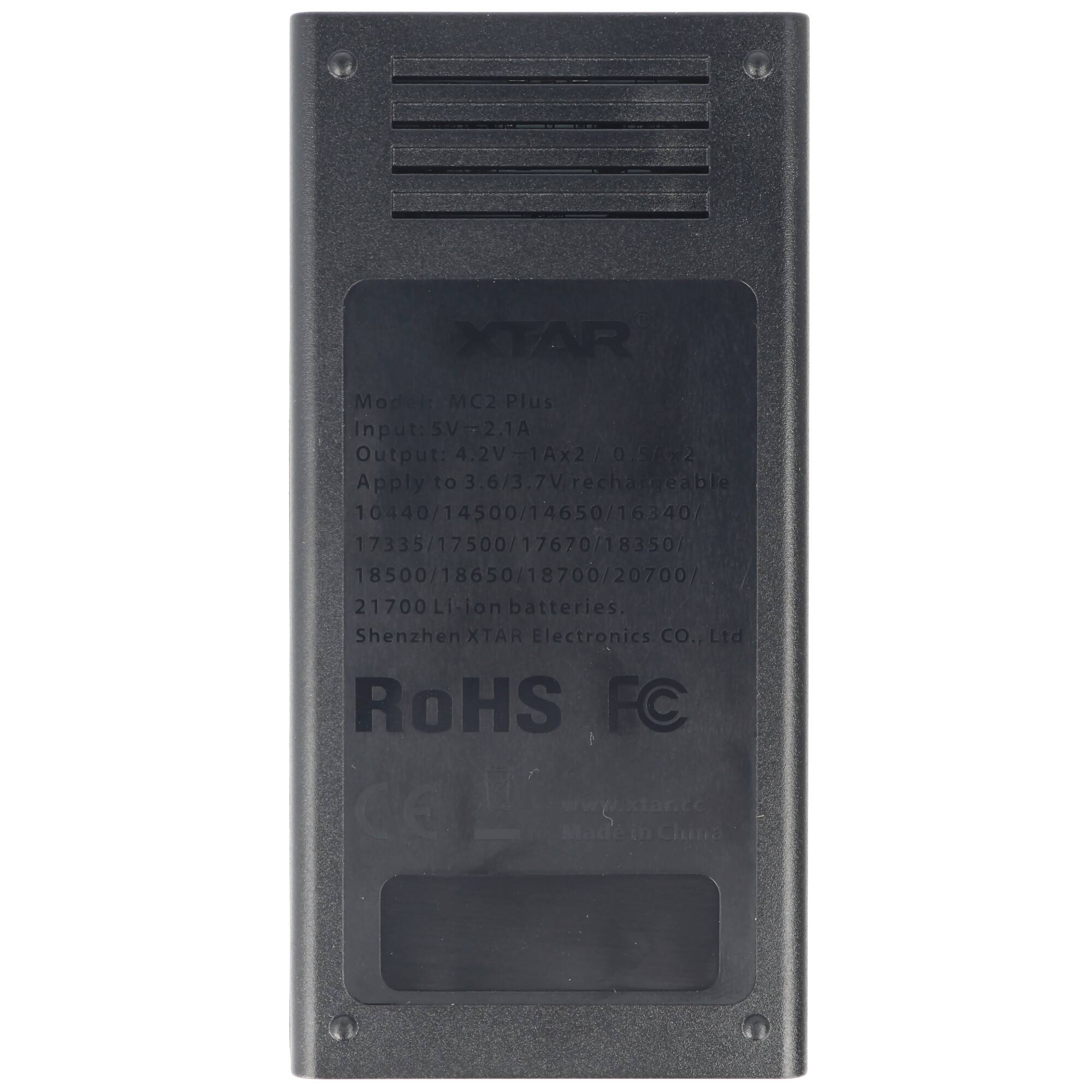 2-Fach Ladegerät für 10440 14500 14650 16340 17335 17500 17670 18350 18490 18500 18650 18700 20700 21700