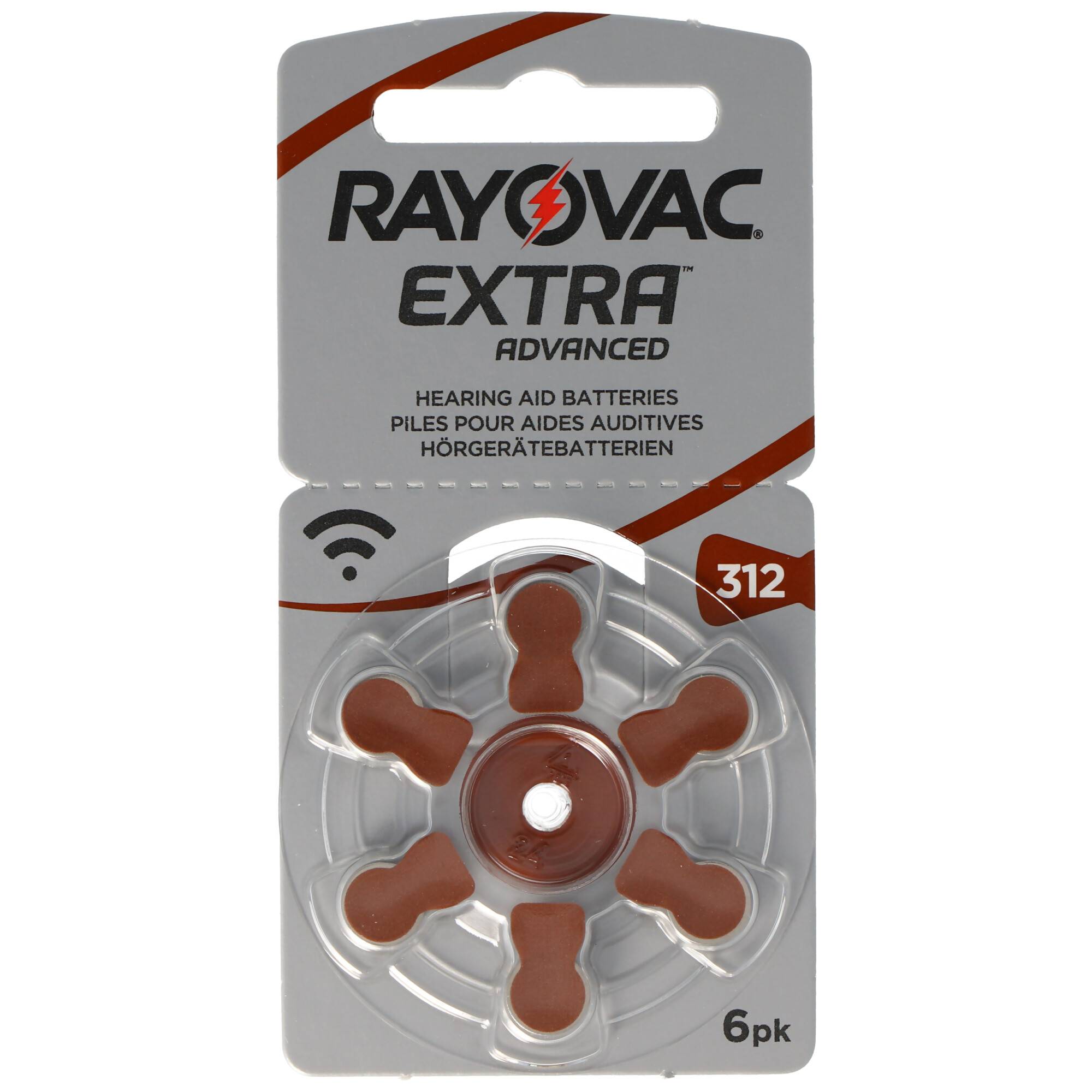 60 Stück Rayovac Hörgerätbatterie Varta HA312, PR41, 4607, Acoustic Special max. 180mAh, 5000252003205