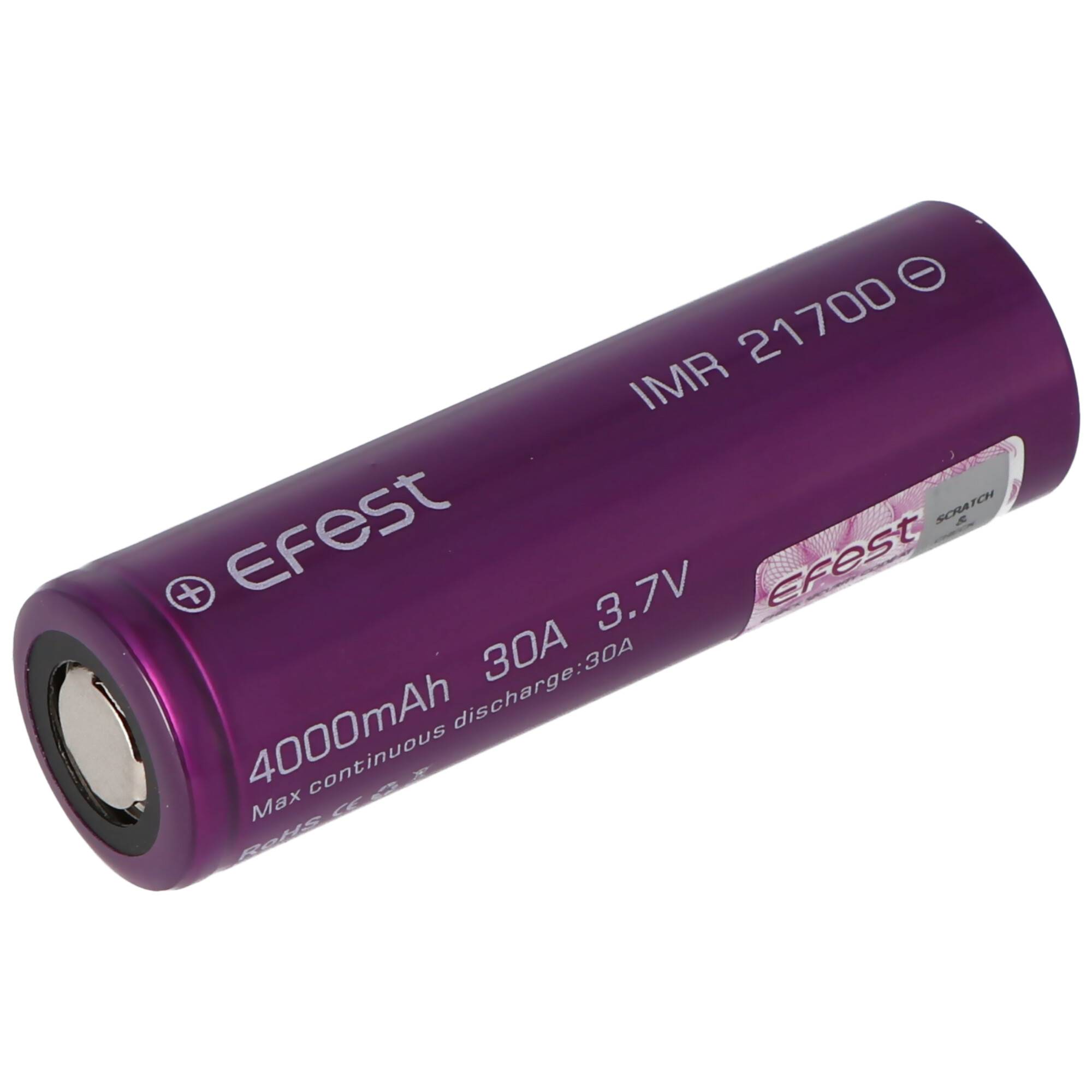 Efest IMR21700 - 4000mAh, Li-Ion-Akku, 3,6V - 3,7V 30A