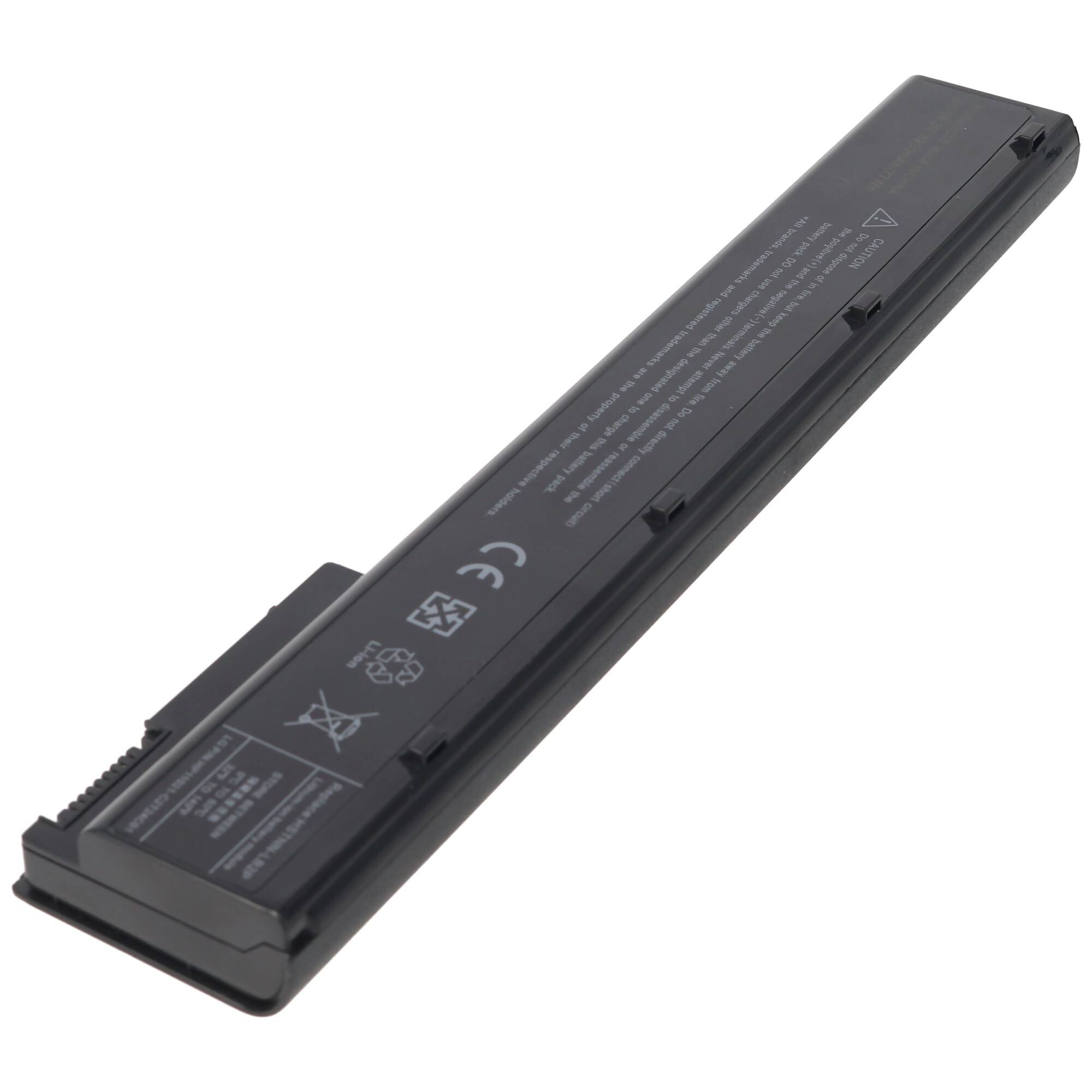 Akku passend für HP EliteBook 8560w Li-Ion, 14,8V, 5200mAh, 77,0Wh, black