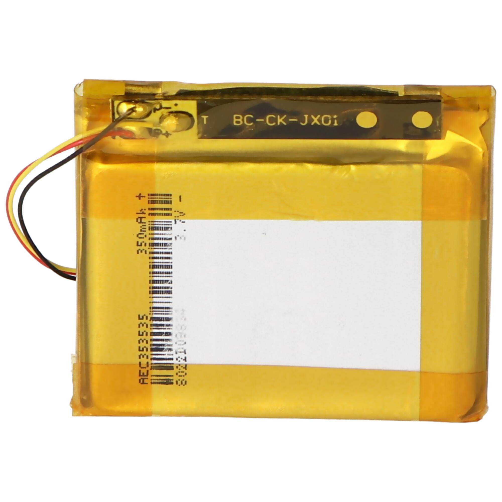 Akku passend für Beats Solo 2.0, Solo 3.0, Li-Polymer, 3,7V, 350mAh, 1,3Wh, 35,2 x 34,2 x 3,8mm