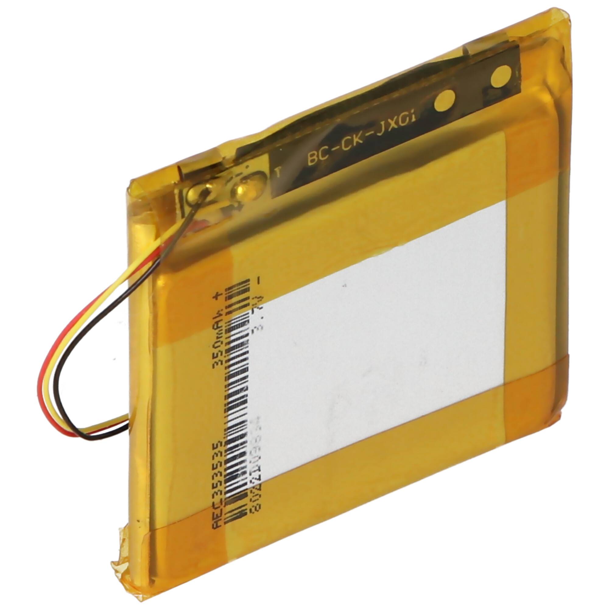 Akku passend für Beats Solo 2.0, Solo 3.0, Li-Polymer, 3,7V, 350mAh, 1,3Wh, 35,2 x 34,2 x 3,8mm