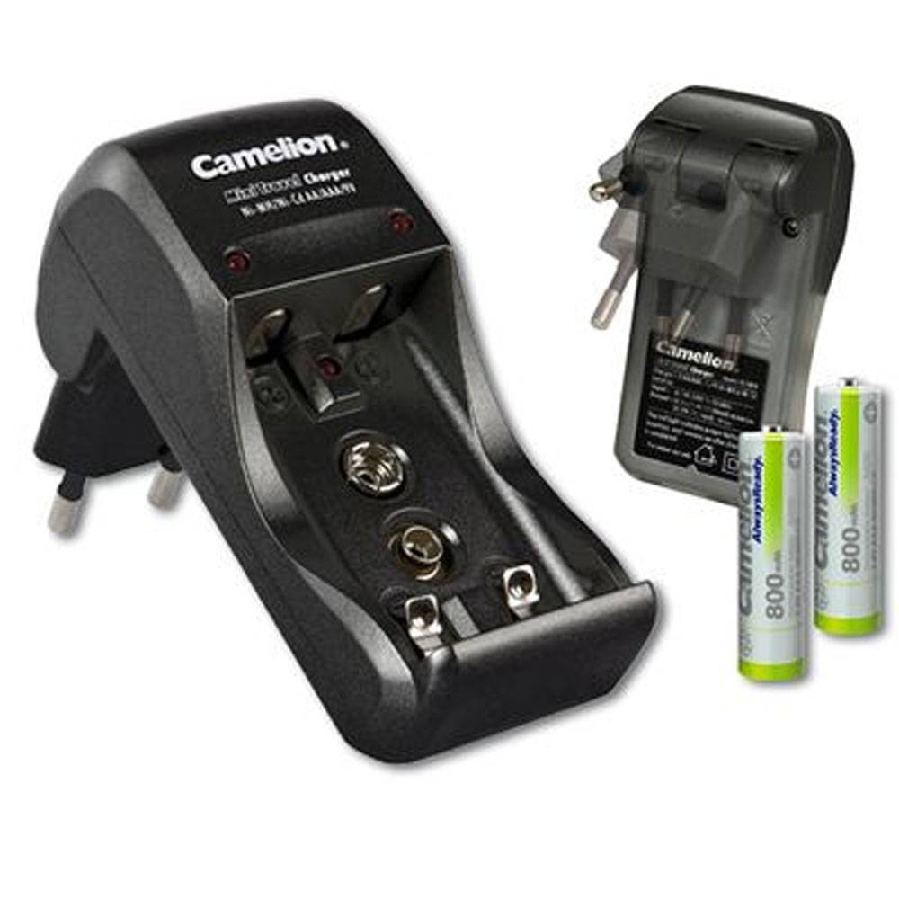 Stecker-Ladegerät BC-1001A inklusive 2 Stück NiMH Akkus Micro AAA, 800mAh