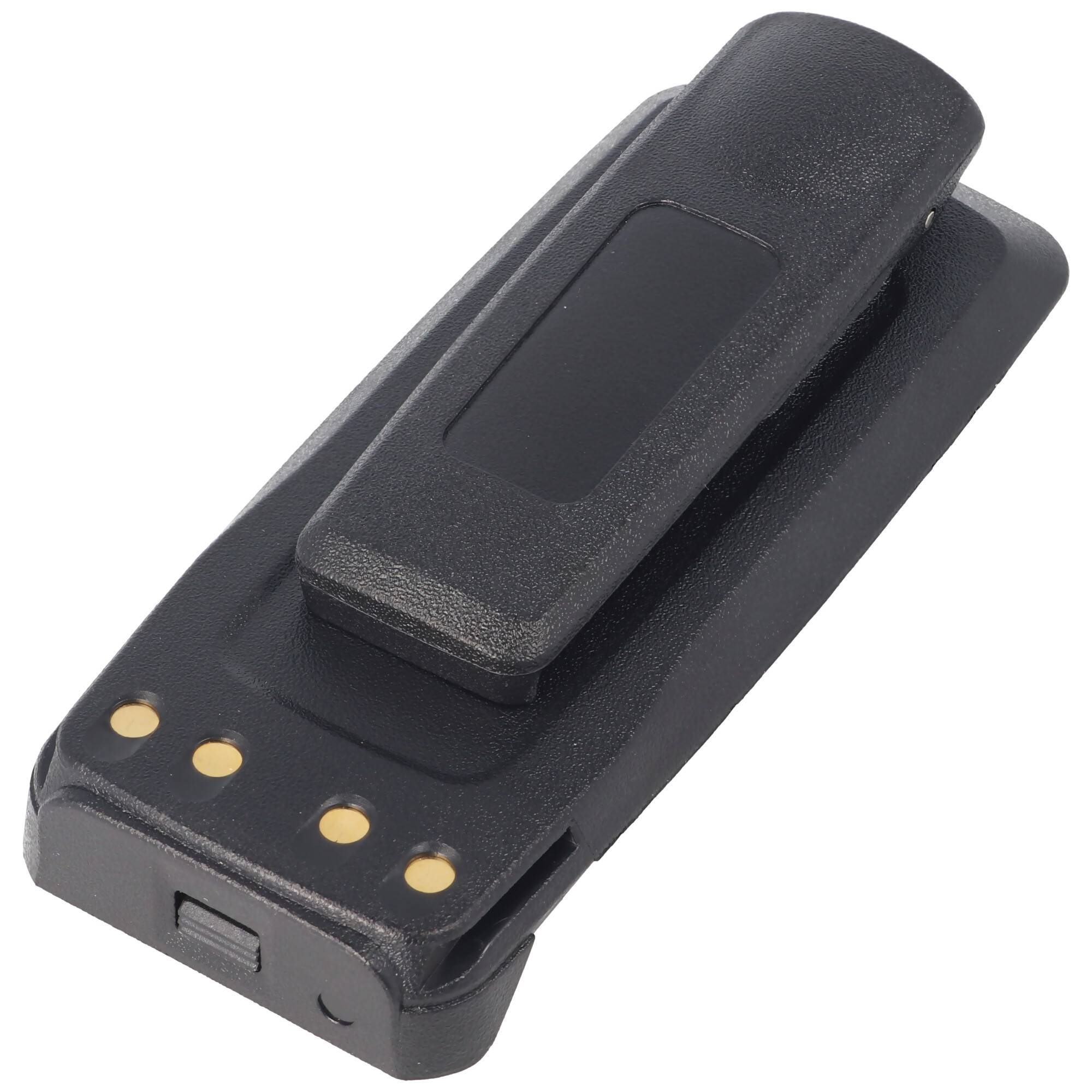 Akku passend für Motorola PMNN4065, PMNN4066, PMNN4066A, MotoTRBO, DR3000, MTR2000 7,4 Volt 1800mAh Lithium Ionen Akku