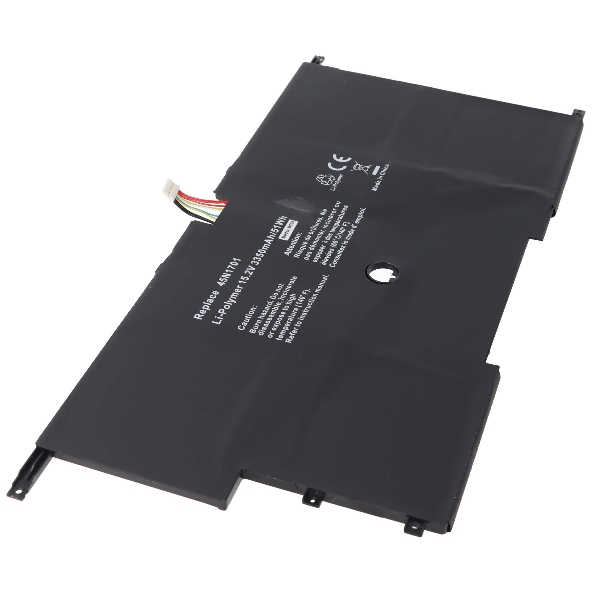 Akku passend für Lenovo X1 Carbon Gen 3 20BS 2015, Li-Polymer, 15,2V, 3000mAh, 45Wh, built-in, ohne Werkzeug