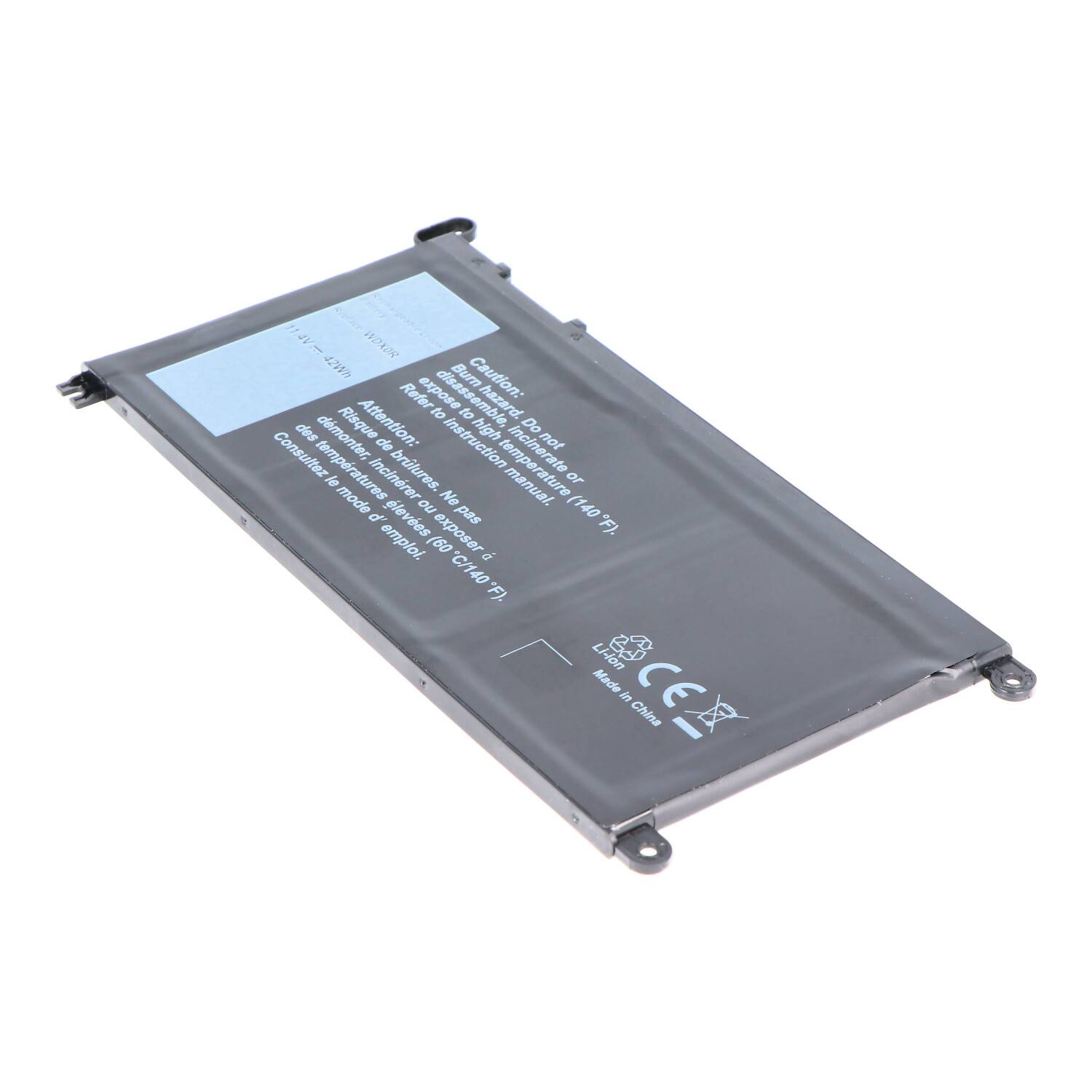Akku passend für Dell Inspiron 13 5378, 15 5568 Li-Ion Akku 17368-0027, T2JX4, WDX0R 11,4V, 3680mAh, 42Wh