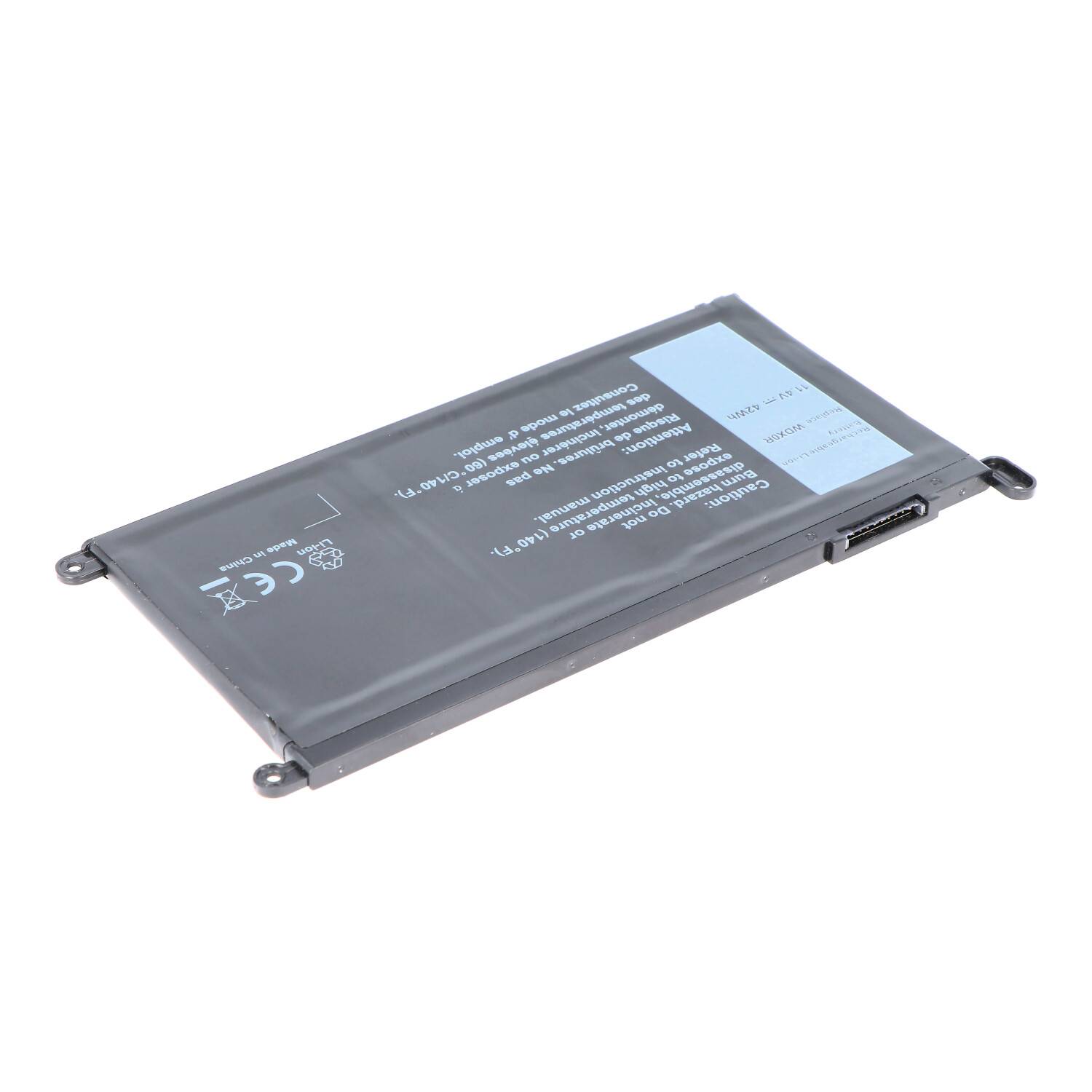 Akku passend für Dell Inspiron 13 5378, 15 5568 Li-Ion Akku 17368-0027, T2JX4, WDX0R 11,4V, 3680mAh, 42Wh