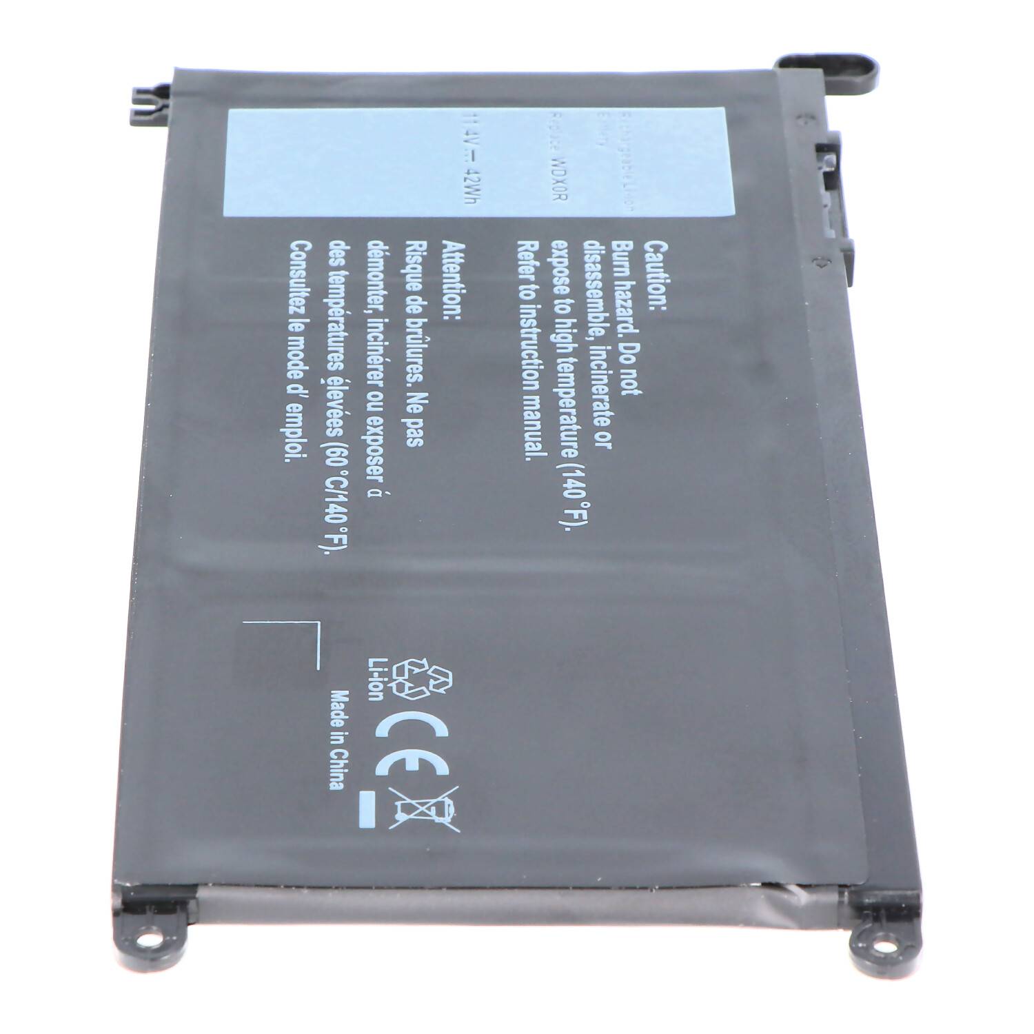 Akku passend für Dell Inspiron 13 5378, 15 5568 Li-Ion Akku 17368-0027, T2JX4, WDX0R 11,4V, 3680mAh, 42Wh