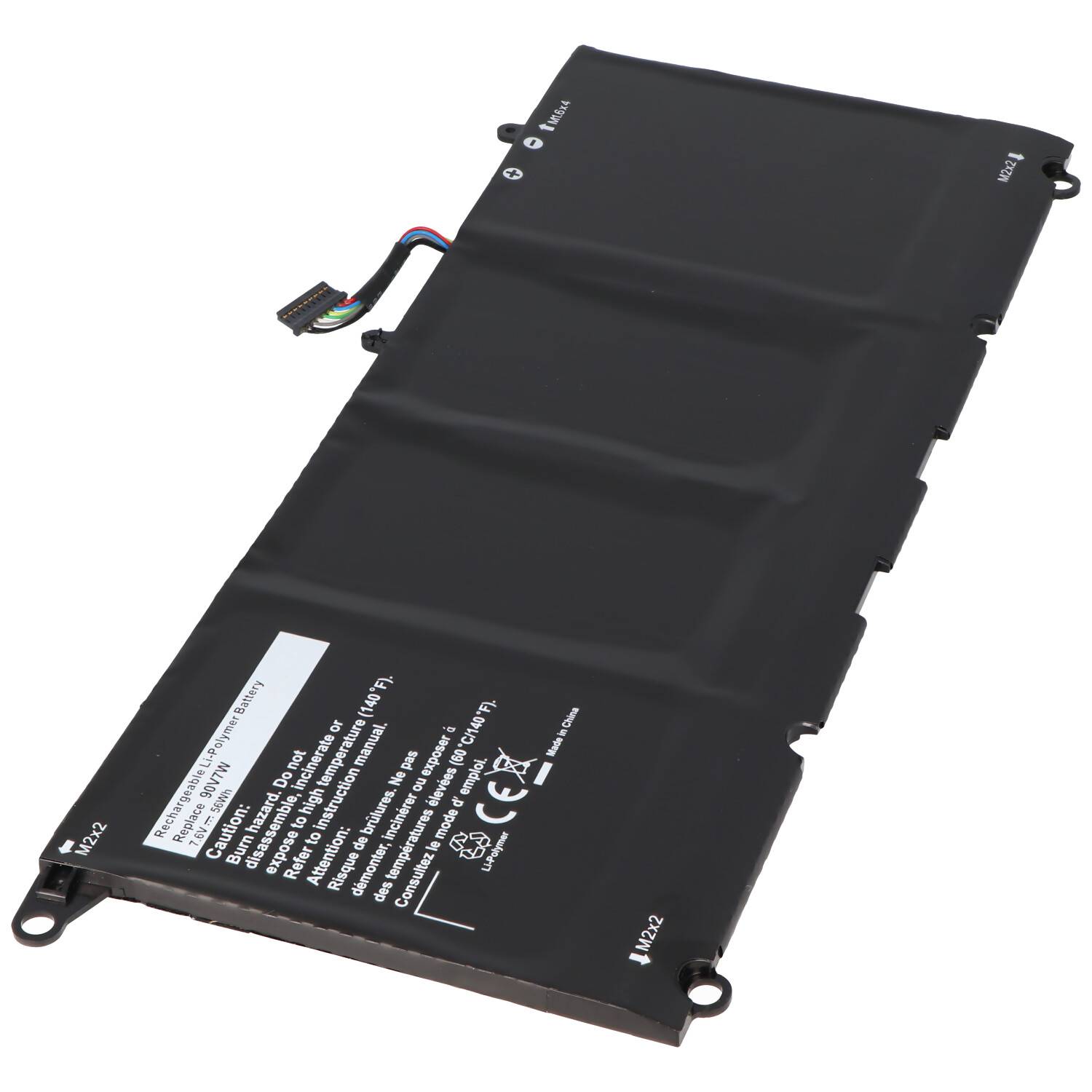 Akku passend für Dell XPS 13 9343, Li-Polymer, 7,4-7,6V 7020mAh 52Wh