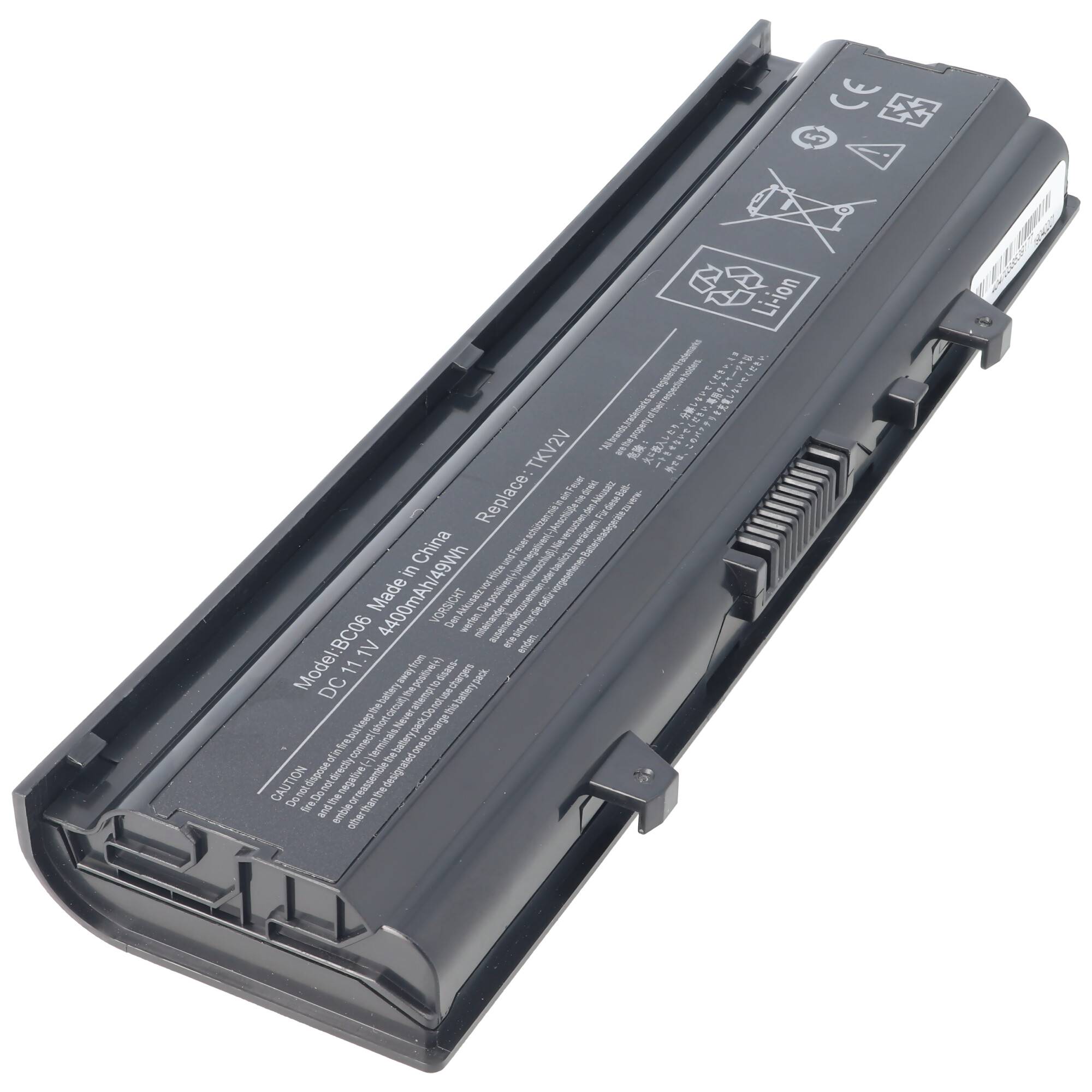 Akku passend für Dell Inspiron N4030, Li-Ion, 11,1V, 4400mAh, 48,8Wh, black