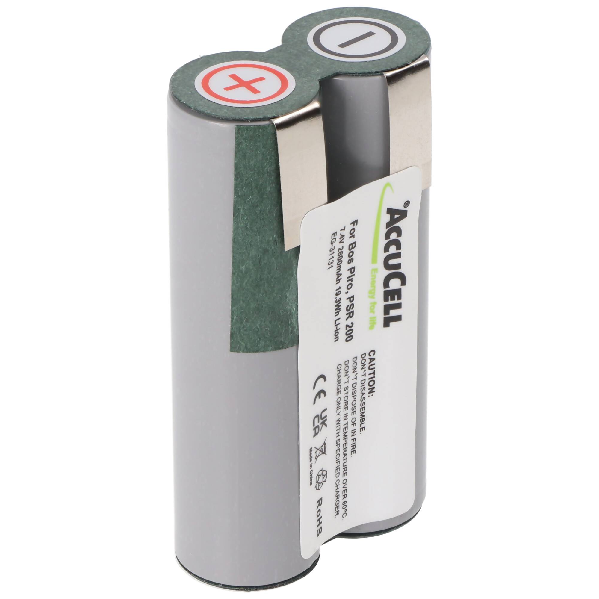 Akku passend für Bosch Prio Akku PSR 200 Li-ion 7,2-7,4 Volt 2600mAh 19,3Wh