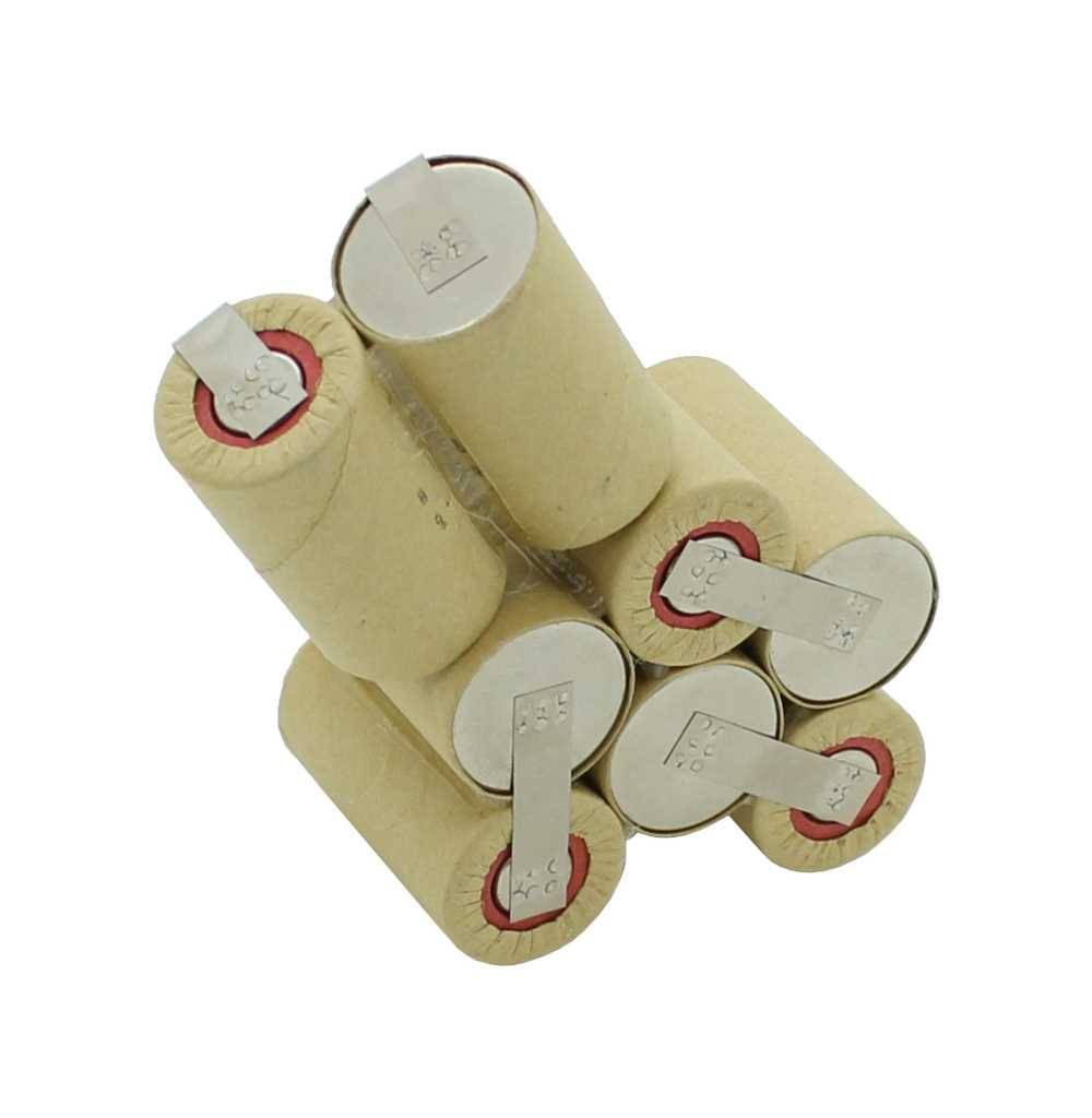 Ersatz-Akku passend für Kress 9,6 Volt Akku, NiMH Akkupack 9,6 Volt 1500mAh, Akku zum Selbsteinbau